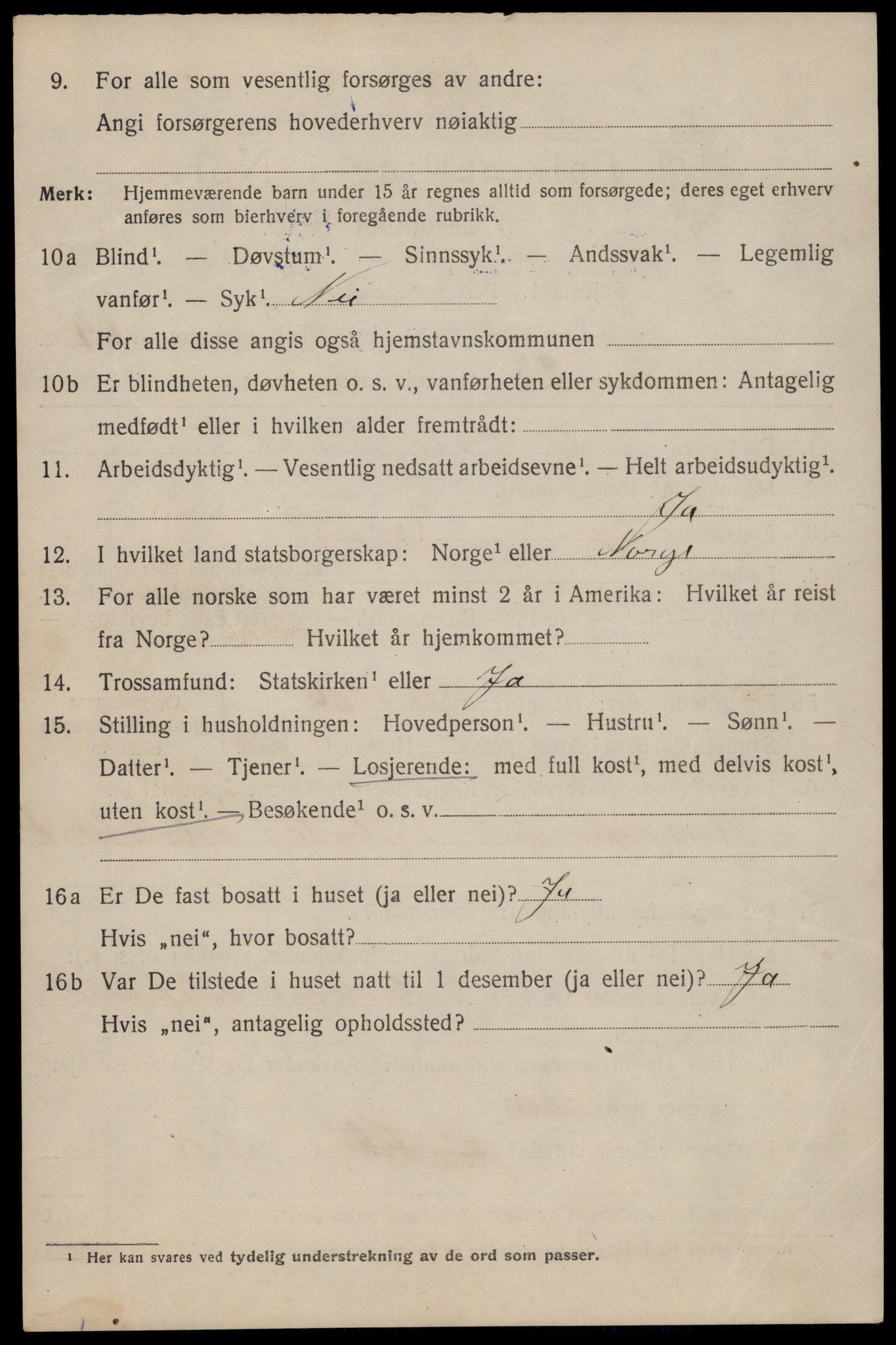 SAT, 1920 census for Trondheim, 1920, p. 137935