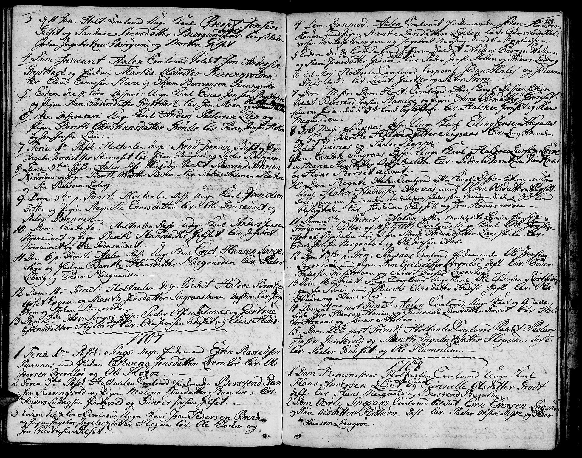 Ministerialprotokoller, klokkerbøker og fødselsregistre - Sør-Trøndelag, SAT/A-1456/685/L0952: Parish register (official) no. 685A01, 1745-1804, p. 108