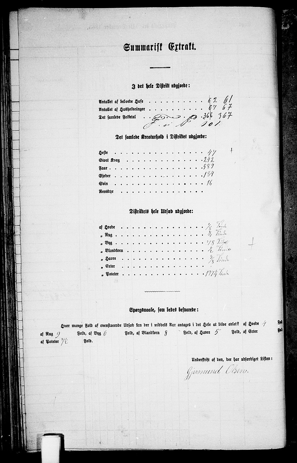 RA, 1865 census for Froland, 1865, p. 80