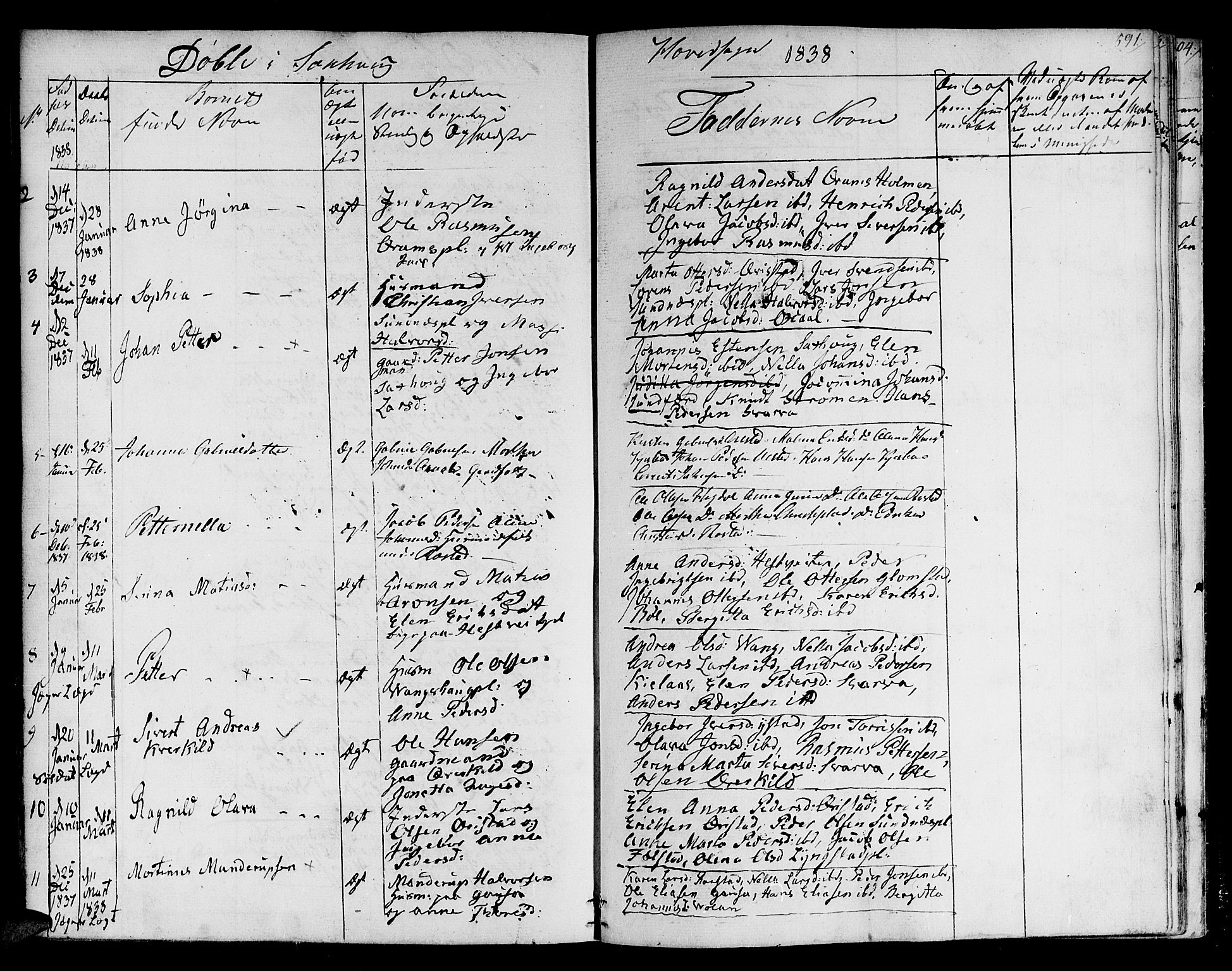 Ministerialprotokoller, klokkerbøker og fødselsregistre - Nord-Trøndelag, SAT/A-1458/730/L0277: Parish register (official) no. 730A06 /1, 1830-1839, p. 591