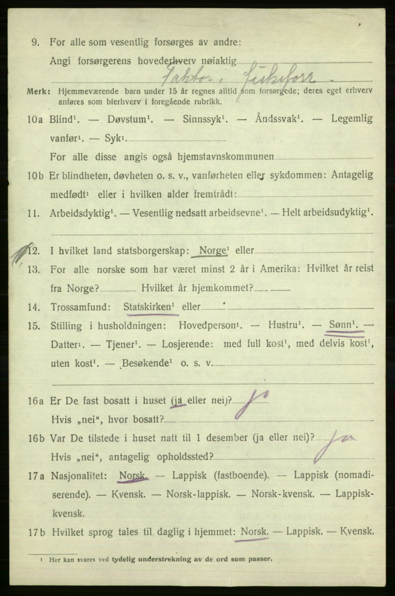 SATØ, 1920 census for Vardø rural district, 1920, p. 2037