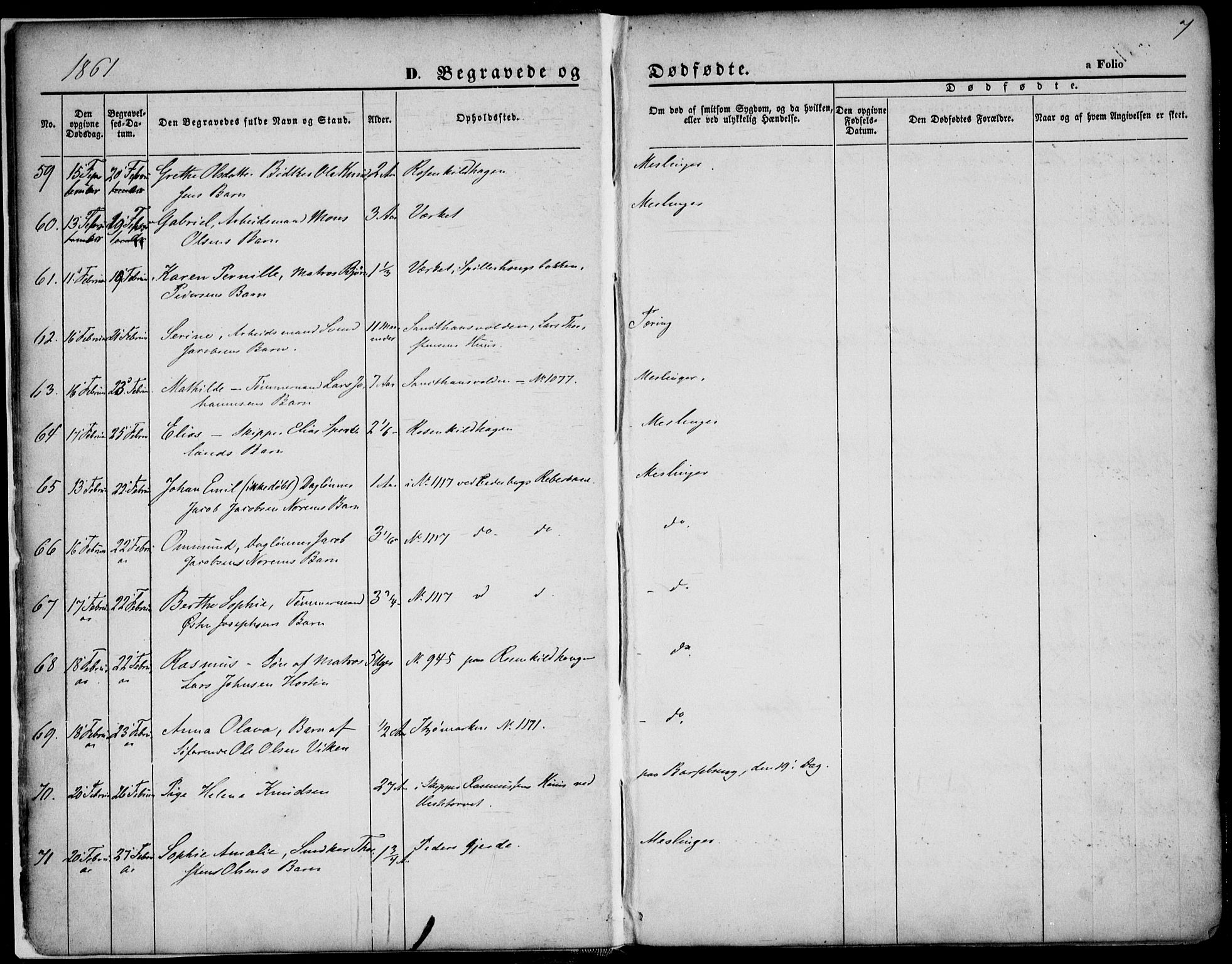 St. Petri sokneprestkontor, AV/SAST-A-101813/001/30/30BA/L0003: Parish register (official) no. A 3, 1861-1872, p. 7