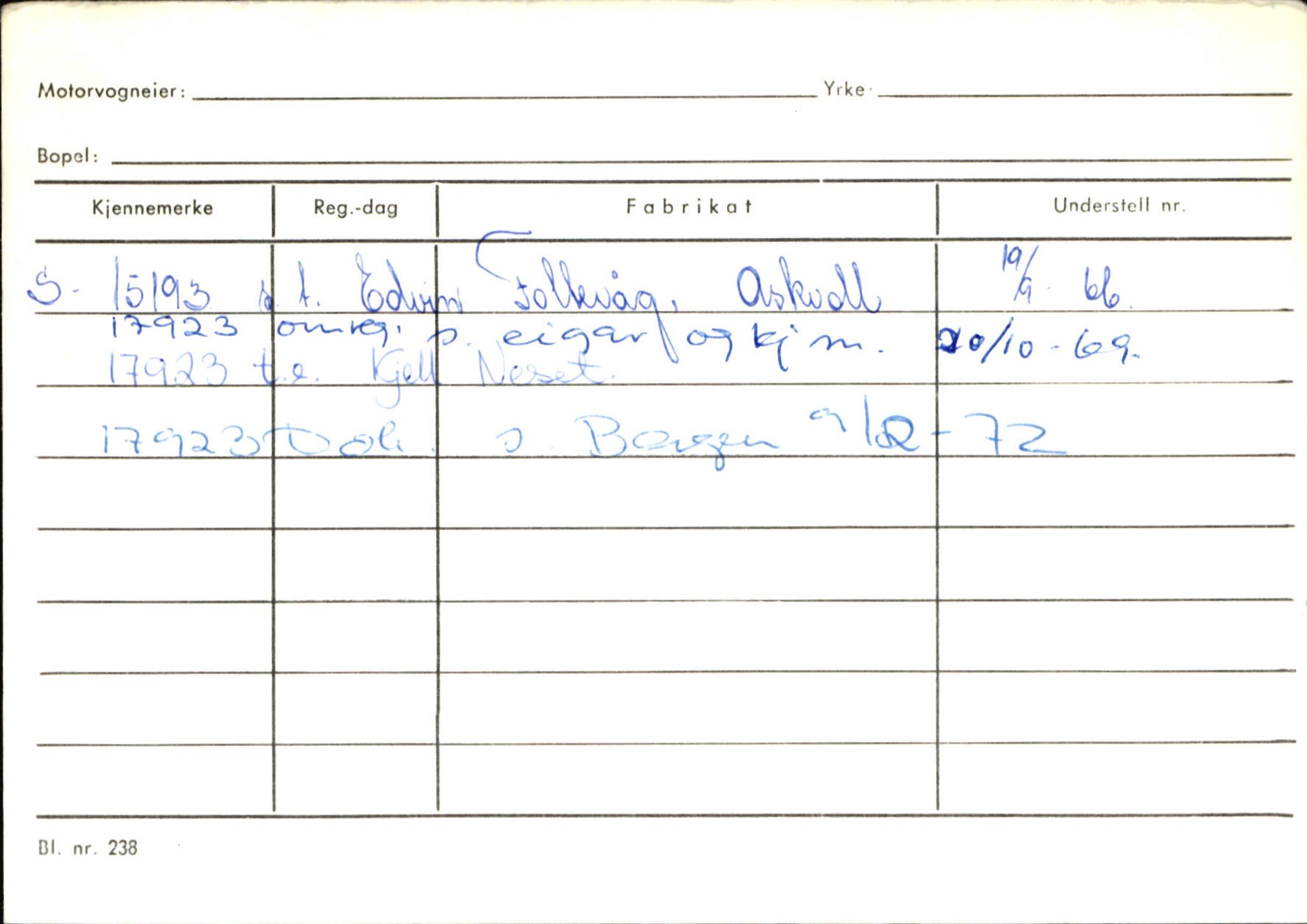 Statens vegvesen, Sogn og Fjordane vegkontor, AV/SAB-A-5301/4/F/L0132: Eigarregister Askvoll A-Å. Balestrand A-Å, 1945-1975, p. 216