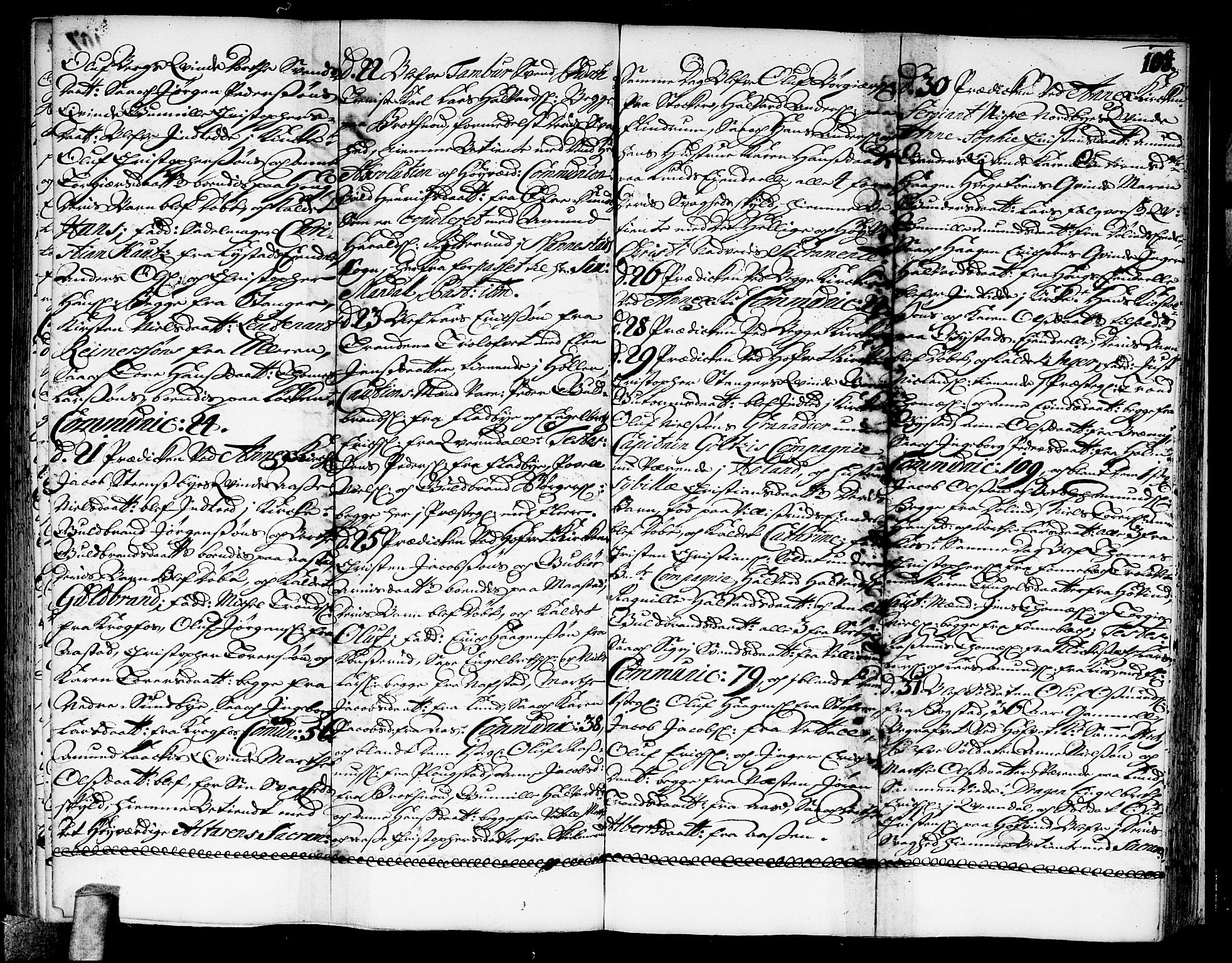 Ullensaker prestekontor Kirkebøker, AV/SAO-A-10236a/F/Fa/L0003: Parish register (official) no. I 3, 1711-1720, p. 108