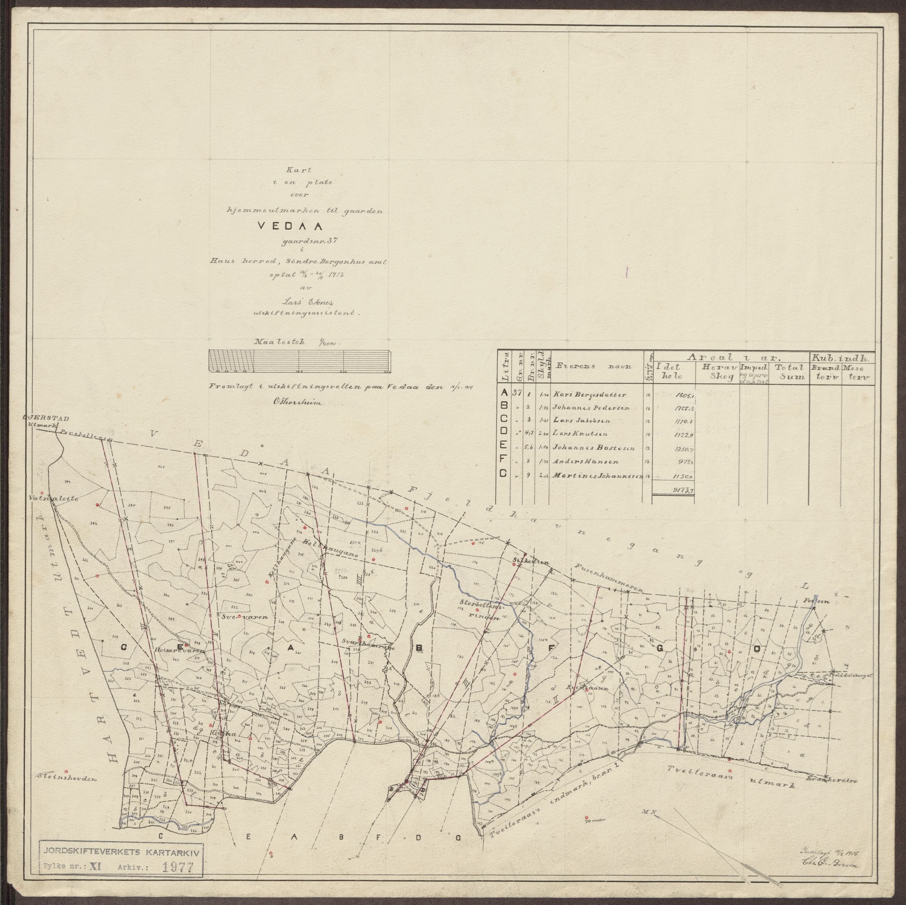 Jordskifteverkets kartarkiv, AV/RA-S-3929/T, 1859-1988, p. 2161