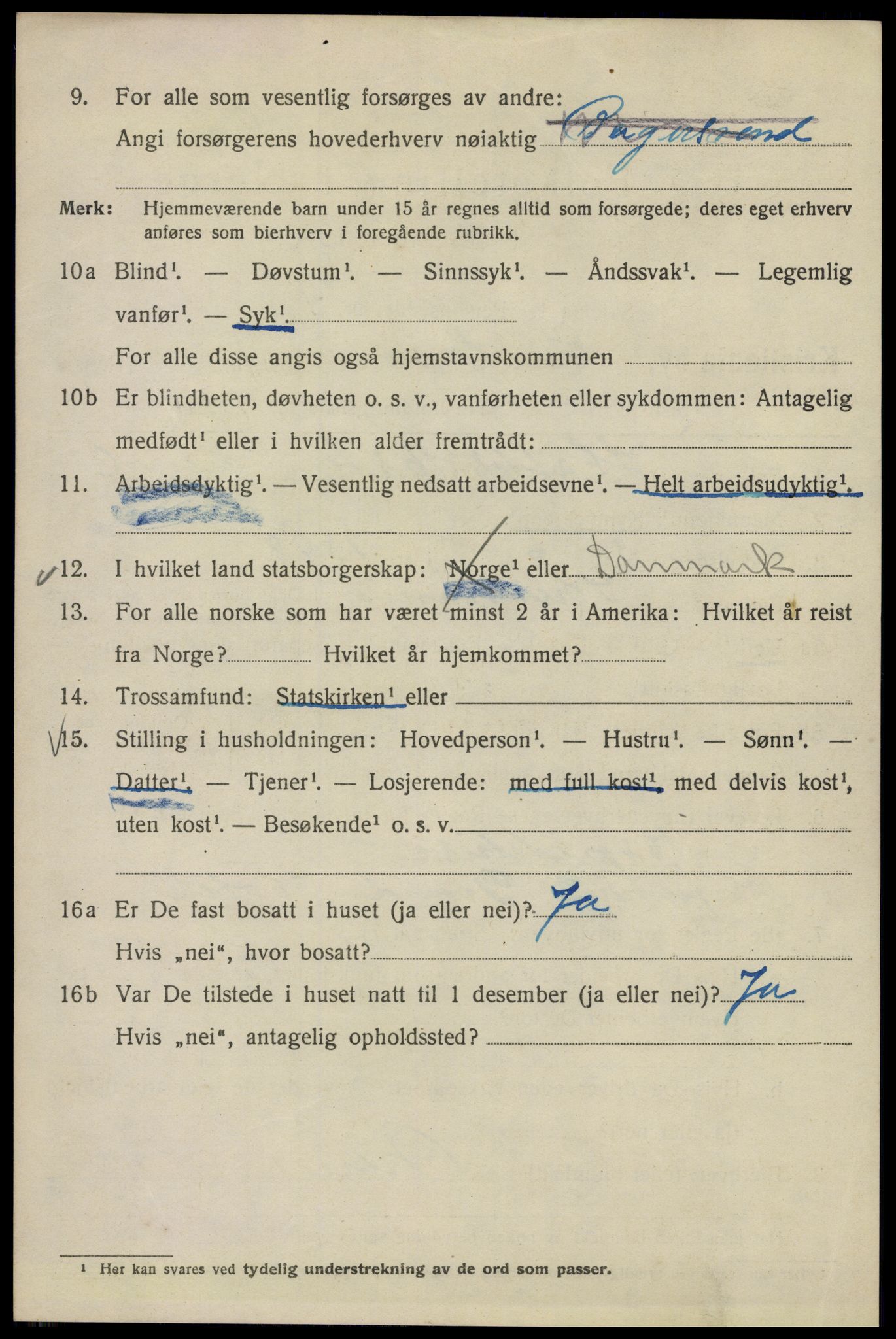 SAO, 1920 census for Kristiania, 1920, p. 285294