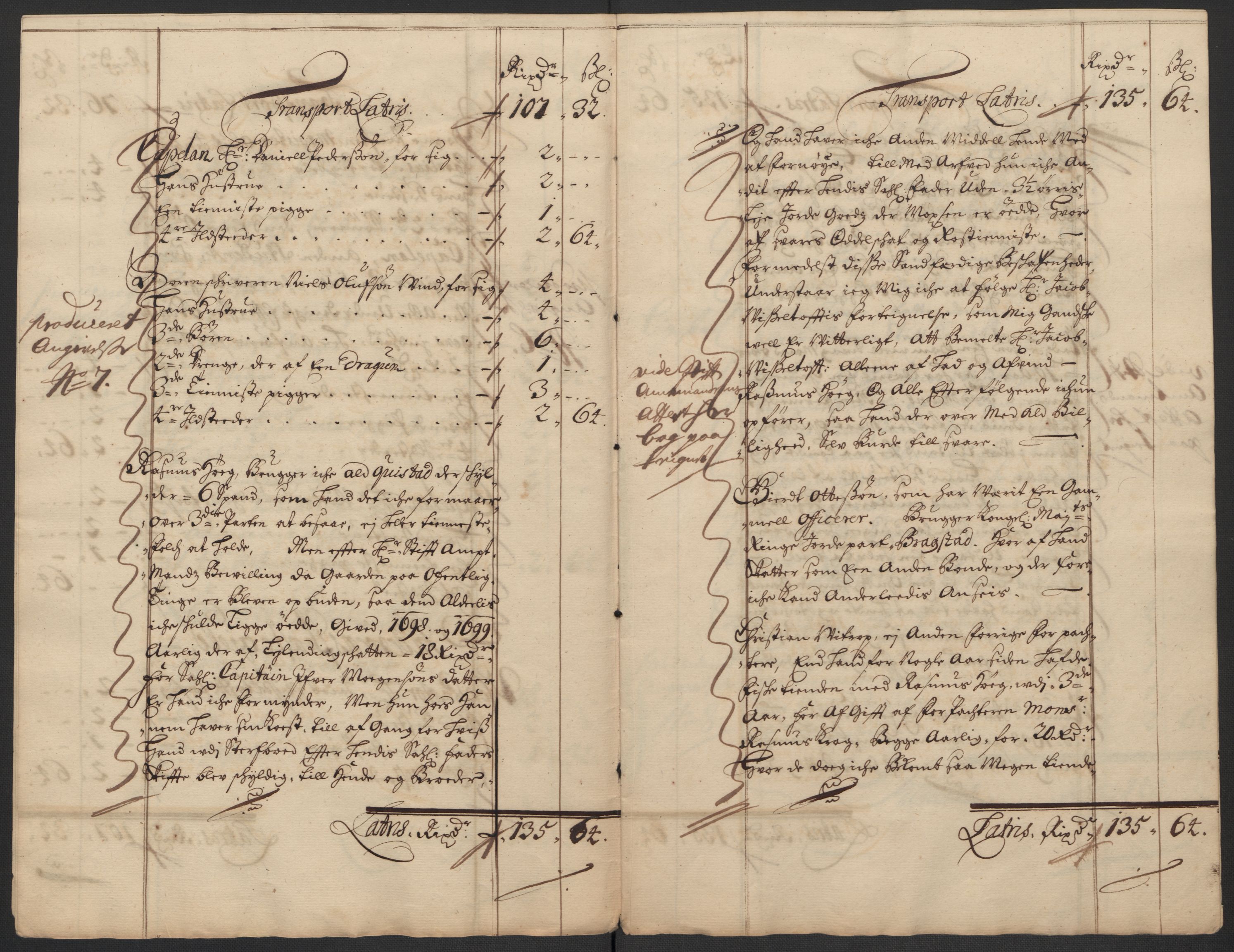 Rentekammeret inntil 1814, Reviderte regnskaper, Fogderegnskap, RA/EA-4092/R63/L4310: Fogderegnskap Inderøy, 1698-1699, p. 336