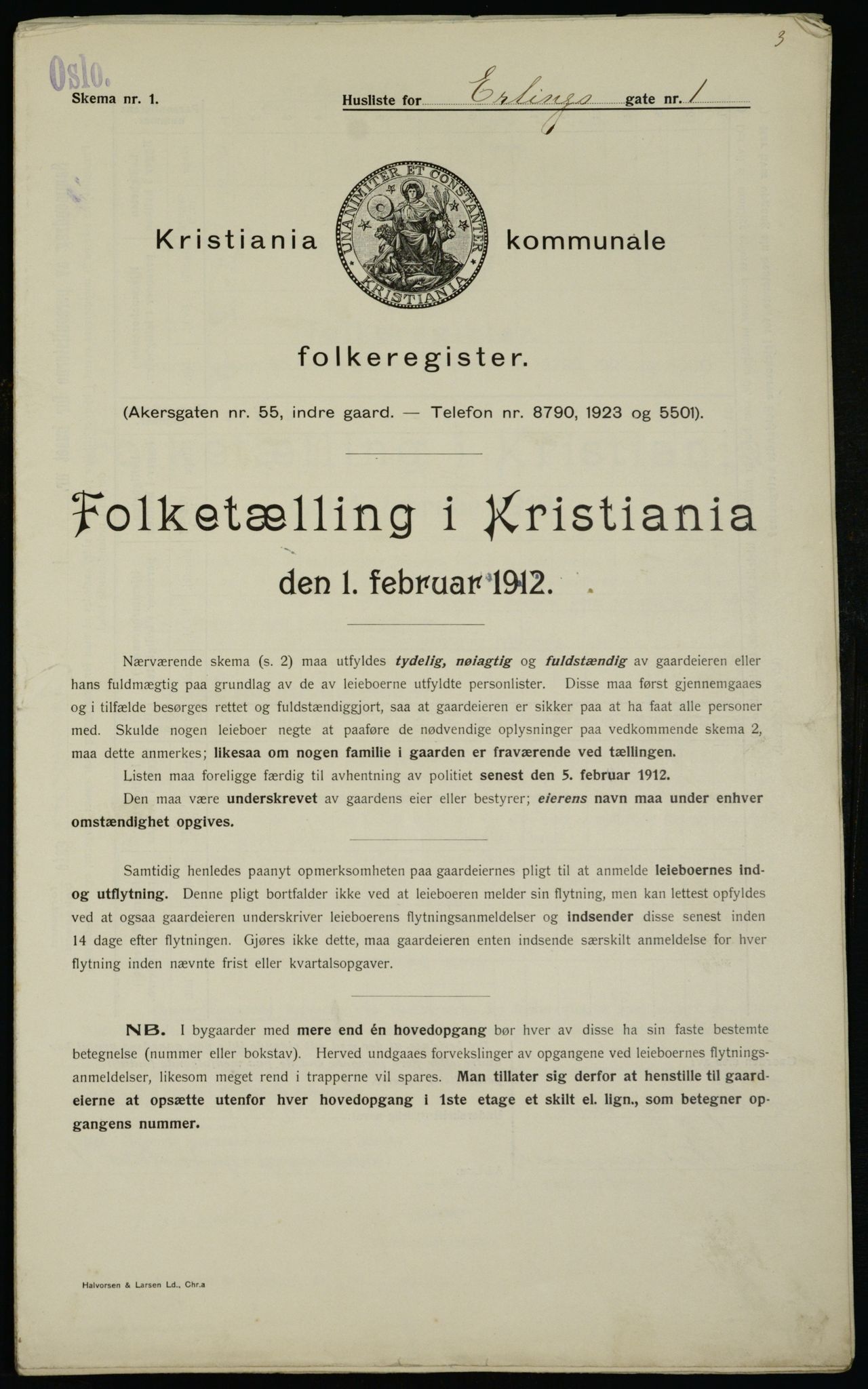 OBA, Municipal Census 1912 for Kristiania, 1912, p. 21917