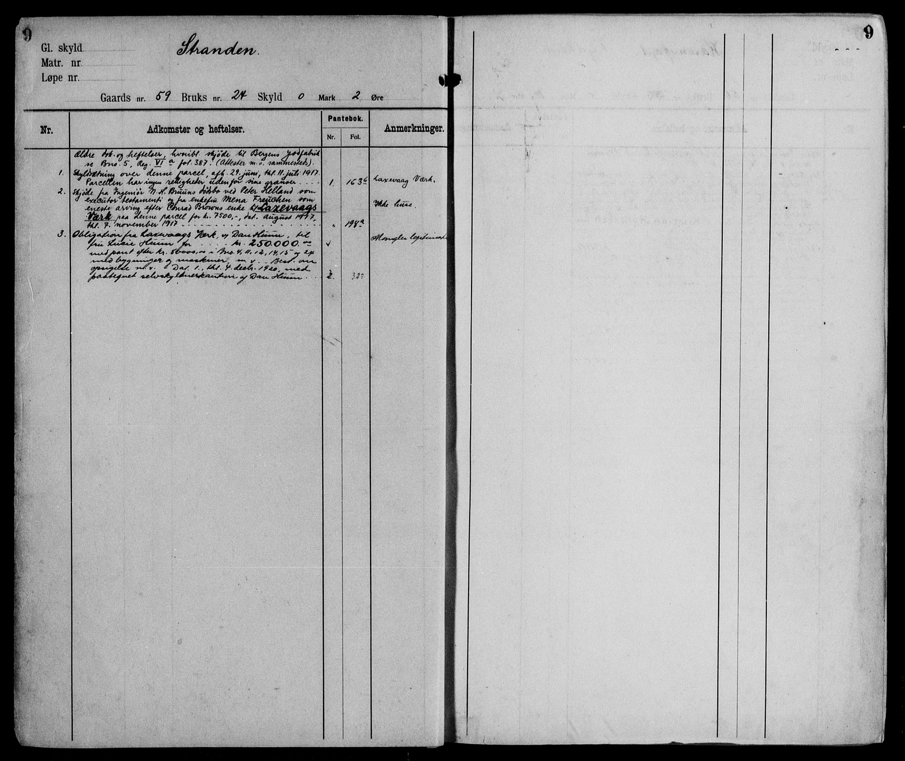Midhordland sorenskriveri, AV/SAB-A-3001/1/G/Ga/Gab/L0115: Mortgage register no. II.A.b.115, p. 9