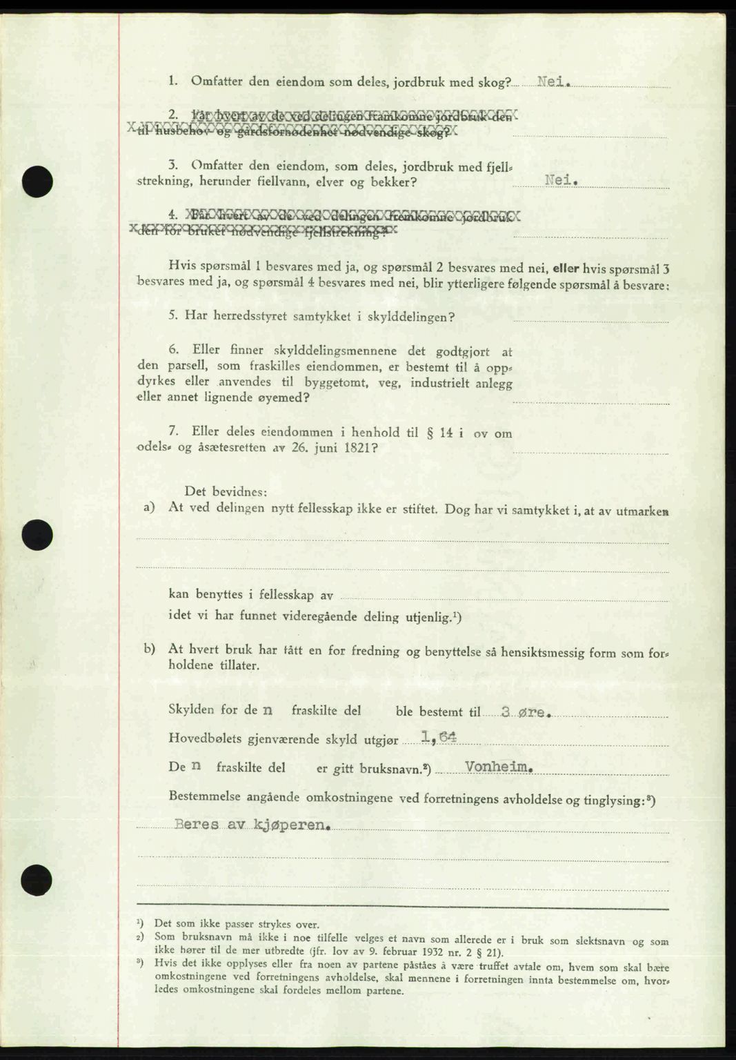 Romsdal sorenskriveri, SAT/A-4149/1/2/2C: Mortgage book no. A22, 1947-1947, Diary no: : 13/1947