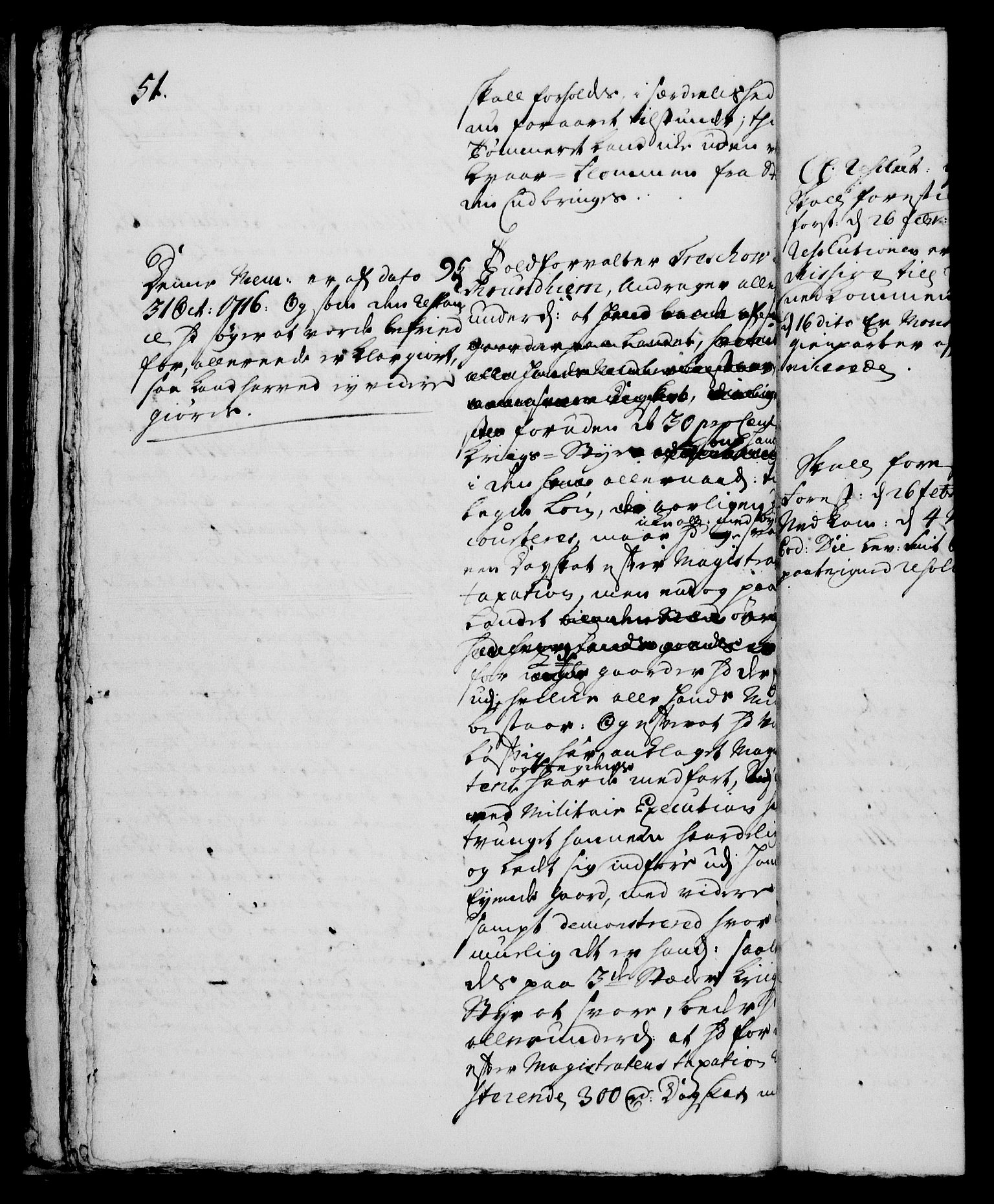 Rentekammeret, Kammerkanselliet, RA/EA-3111/G/Gh/Gha/L0001: Norsk ekstraktmemorialprotokoll, sak. 1-375 (merket RK 53.46), 1720, p. 51