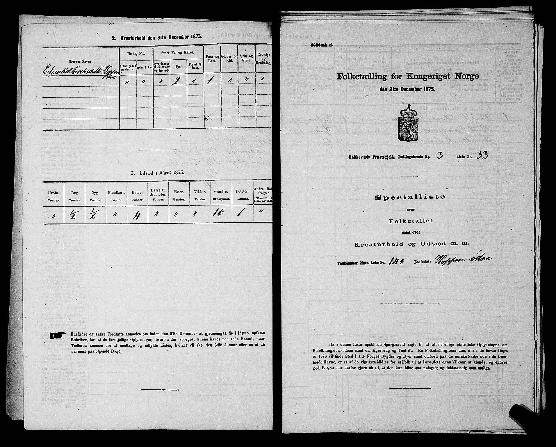 RA, 1875 census for 0128P Rakkestad, 1875, p. 454