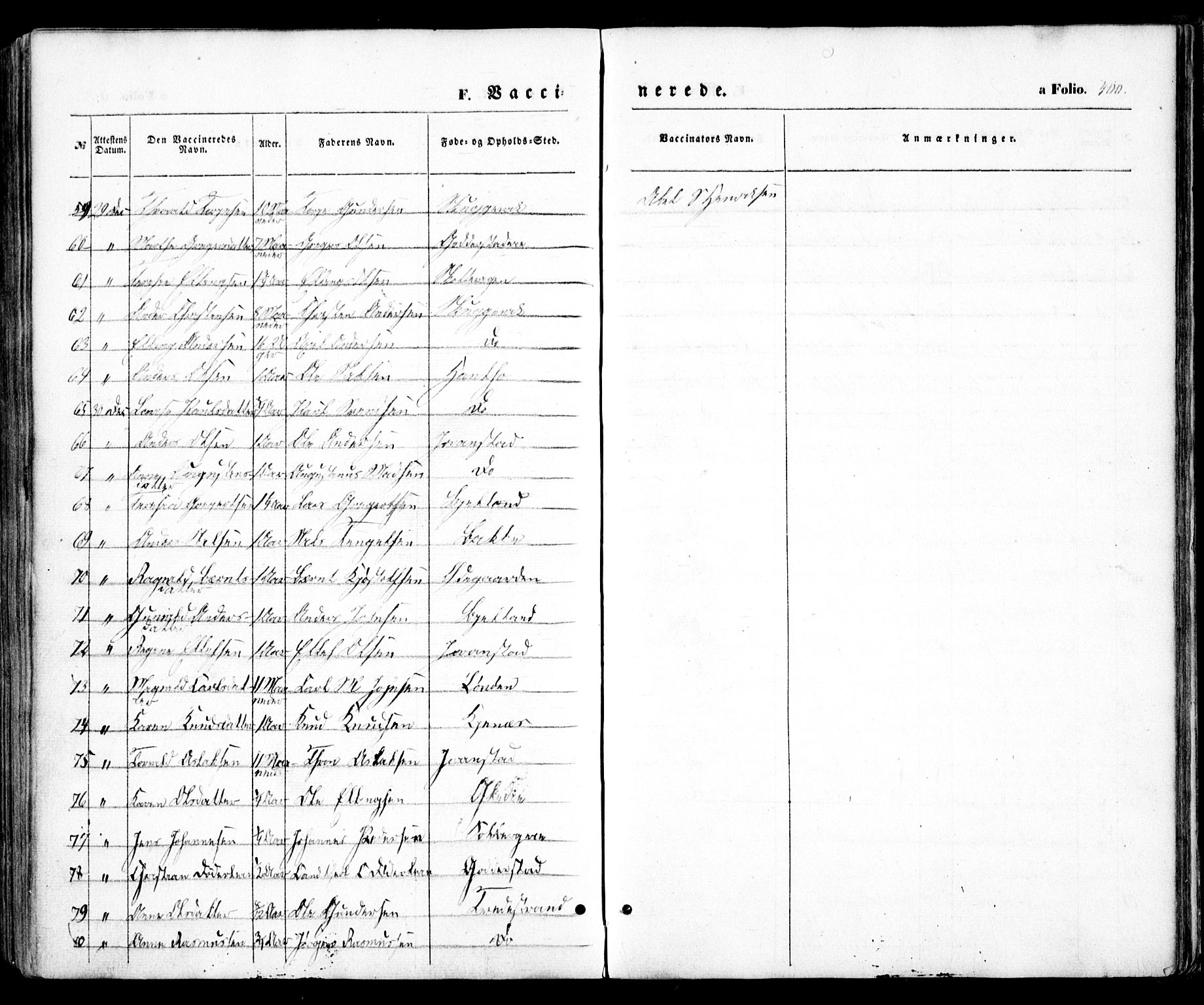 Holt sokneprestkontor, AV/SAK-1111-0021/F/Fa/L0008: Parish register (official) no. A 8, 1849-1860, p. 400