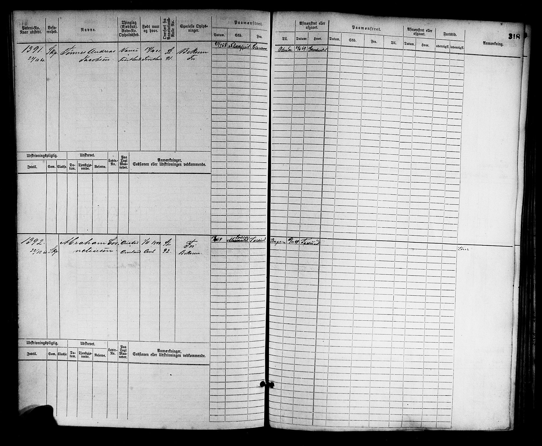 Farsund mønstringskrets, AV/SAK-2031-0017/F/Fb/L0002: Hovedrulle nr 759-1508, M-5, 1868-1900, p. 321