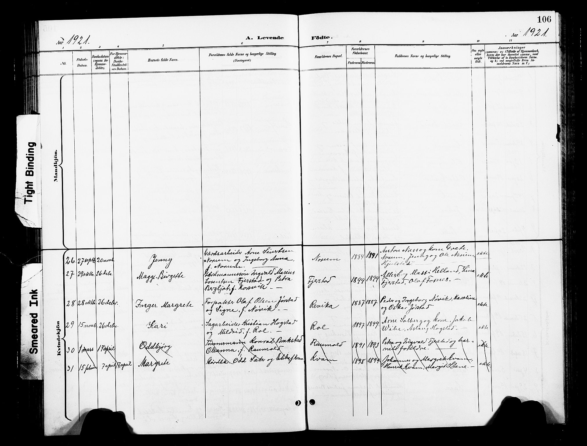 Ministerialprotokoller, klokkerbøker og fødselsregistre - Nord-Trøndelag, SAT/A-1458/730/L0302: Parish register (copy) no. 730C05, 1898-1924, p. 106
