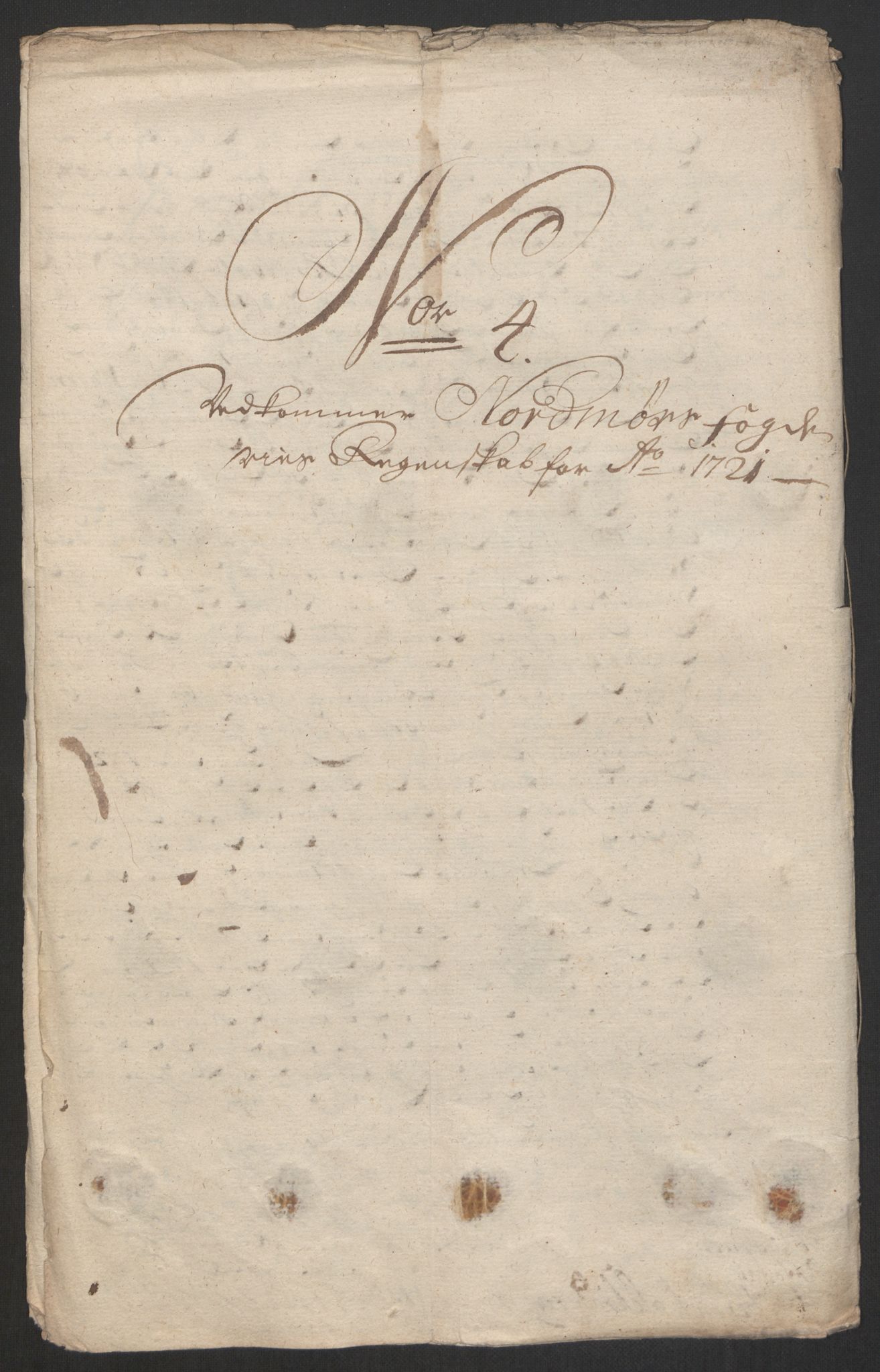 Rentekammeret inntil 1814, Reviderte regnskaper, Fogderegnskap, RA/EA-4092/R56/L3754: Fogderegnskap Nordmøre, 1721, p. 107