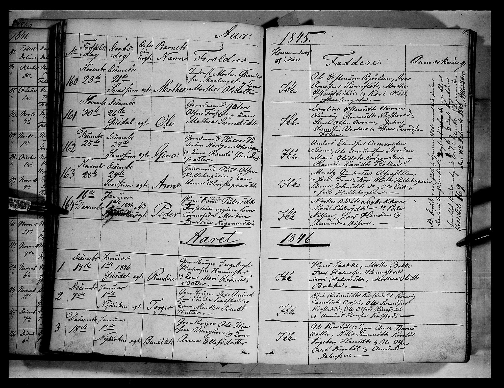 Gausdal prestekontor, SAH/PREST-090/H/Ha/Haa/L0007: Parish register (official) no. 7, 1840-1850, p. 79
