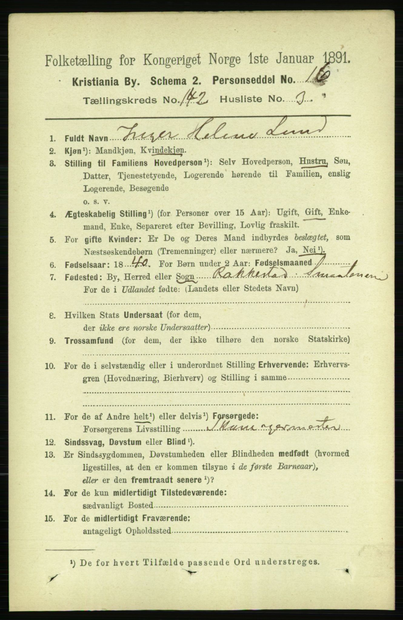 RA, 1891 census for 0301 Kristiania, 1891, p. 78452