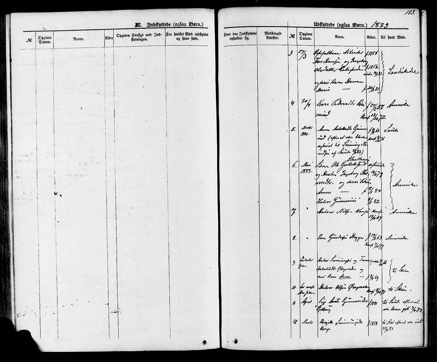 Lunde kirkebøker, SAKO/A-282/F/Fa/L0001: Parish register (official) no. I 1, 1866-1883, p. 183