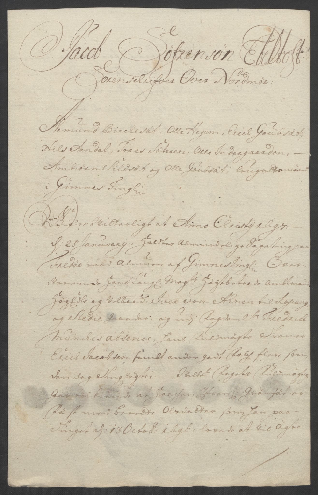 Rentekammeret inntil 1814, Reviderte regnskaper, Fogderegnskap, RA/EA-4092/R56/L3736: Fogderegnskap Nordmøre, 1694-1696, p. 441