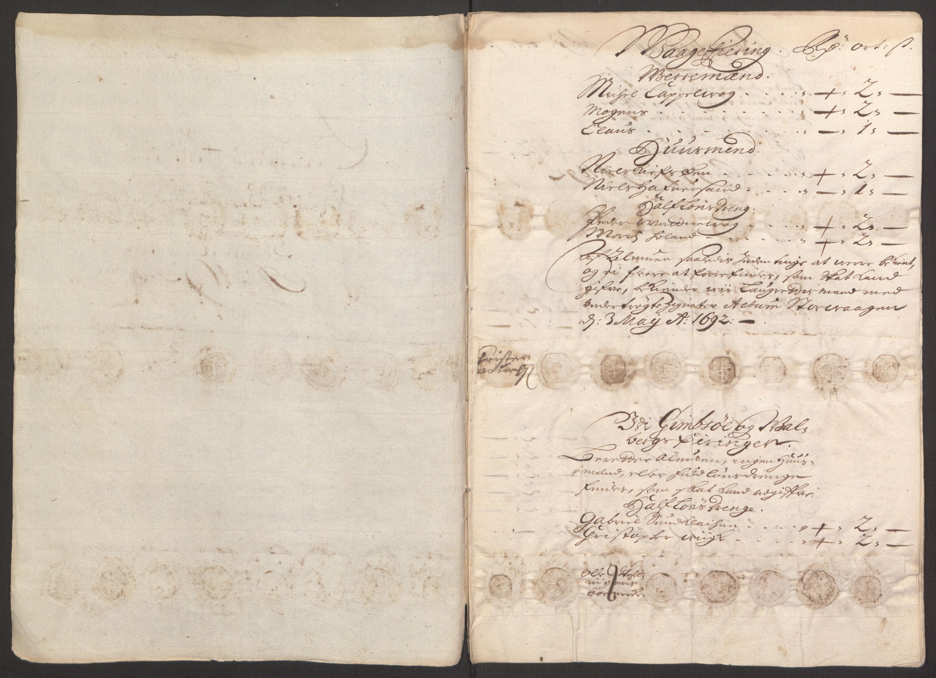 Rentekammeret inntil 1814, Reviderte regnskaper, Fogderegnskap, RA/EA-4092/R67/L4675: Fogderegnskap Vesterålen, Andenes og Lofoten, 1691-1693, p. 135