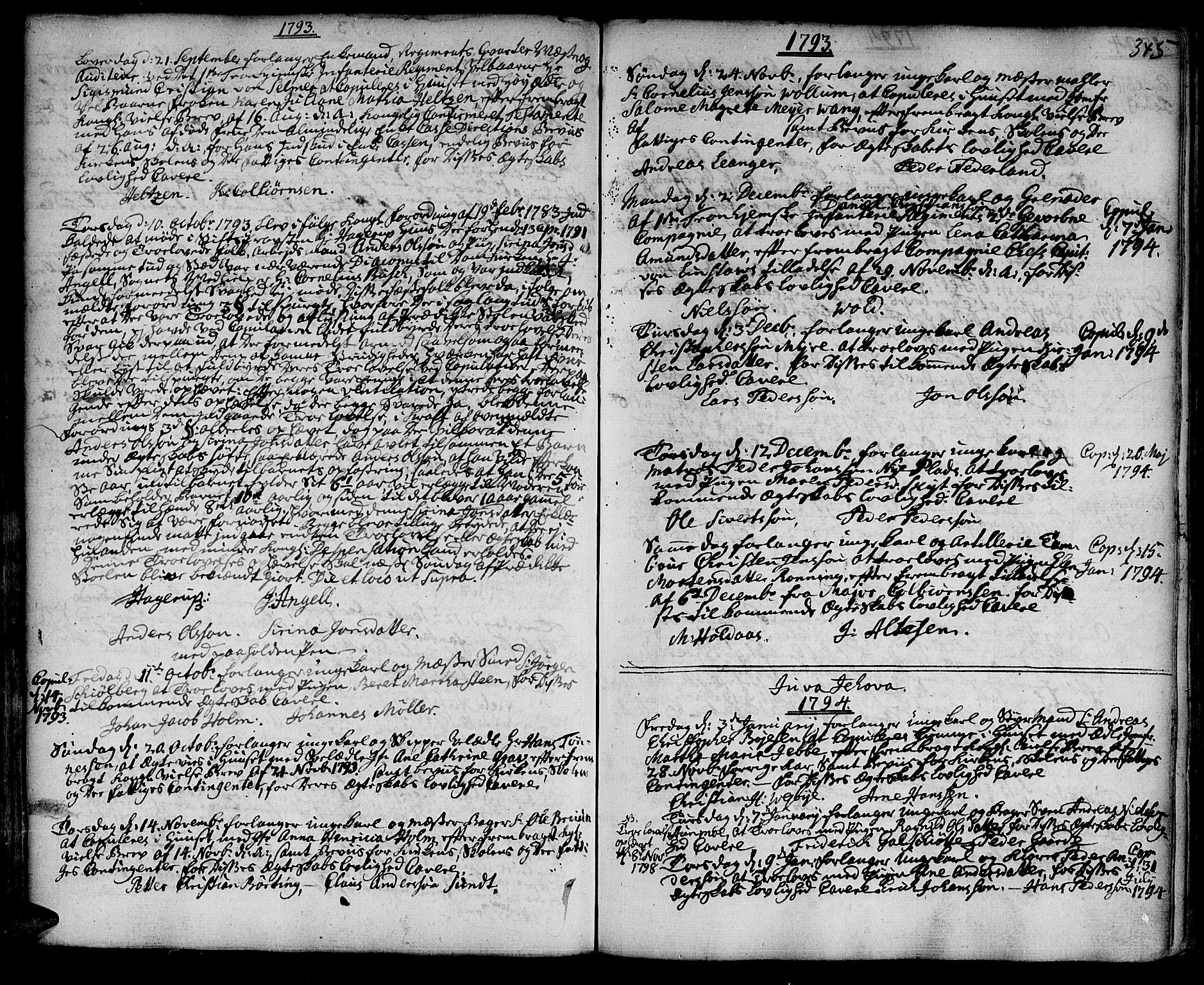 Ministerialprotokoller, klokkerbøker og fødselsregistre - Sør-Trøndelag, SAT/A-1456/601/L0038: Parish register (official) no. 601A06, 1766-1877, p. 345
