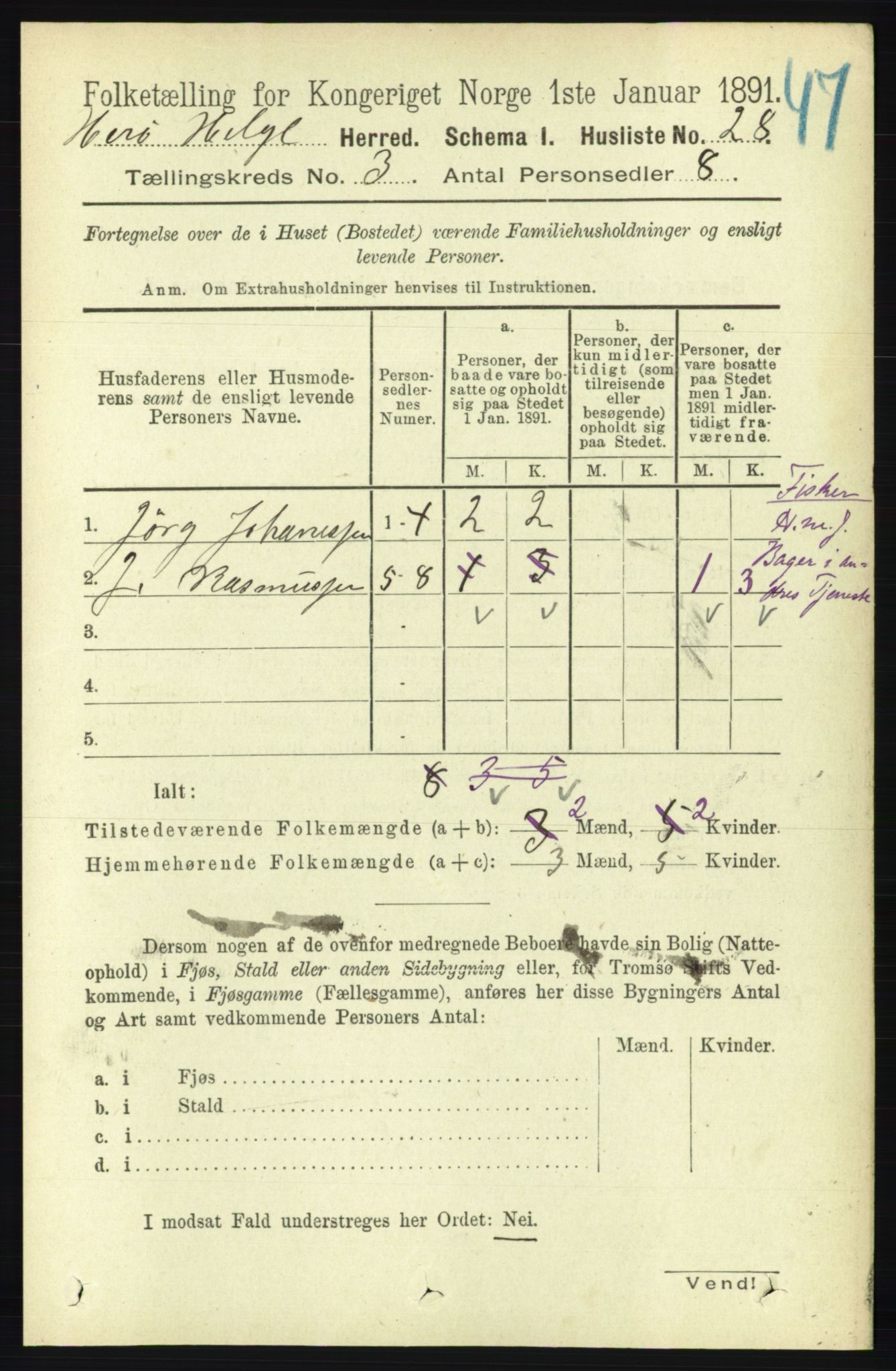 RA, 1891 census for 1818 Herøy, 1891, p. 610