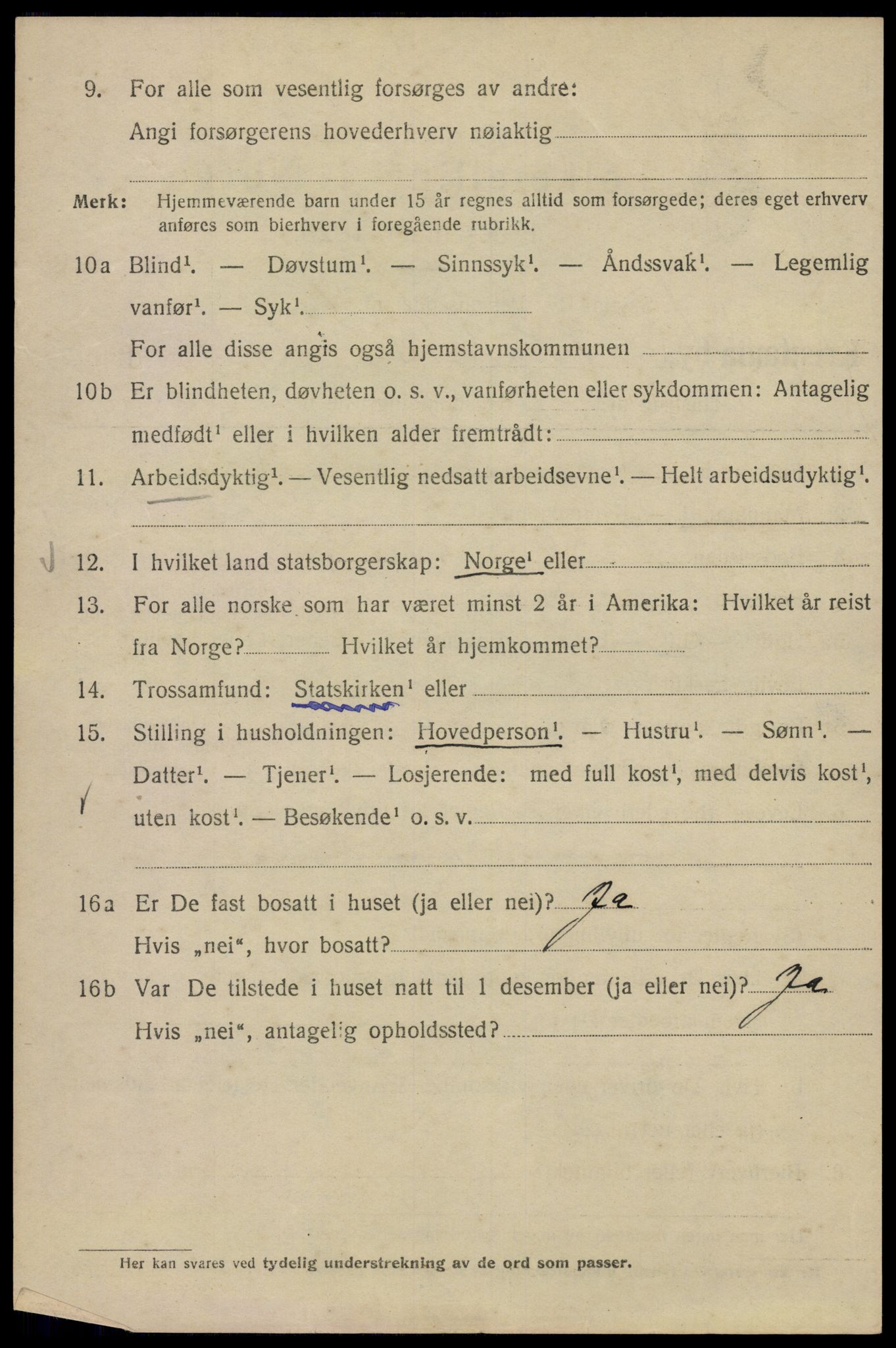 SAO, 1920 census for Kristiania, 1920, p. 309556