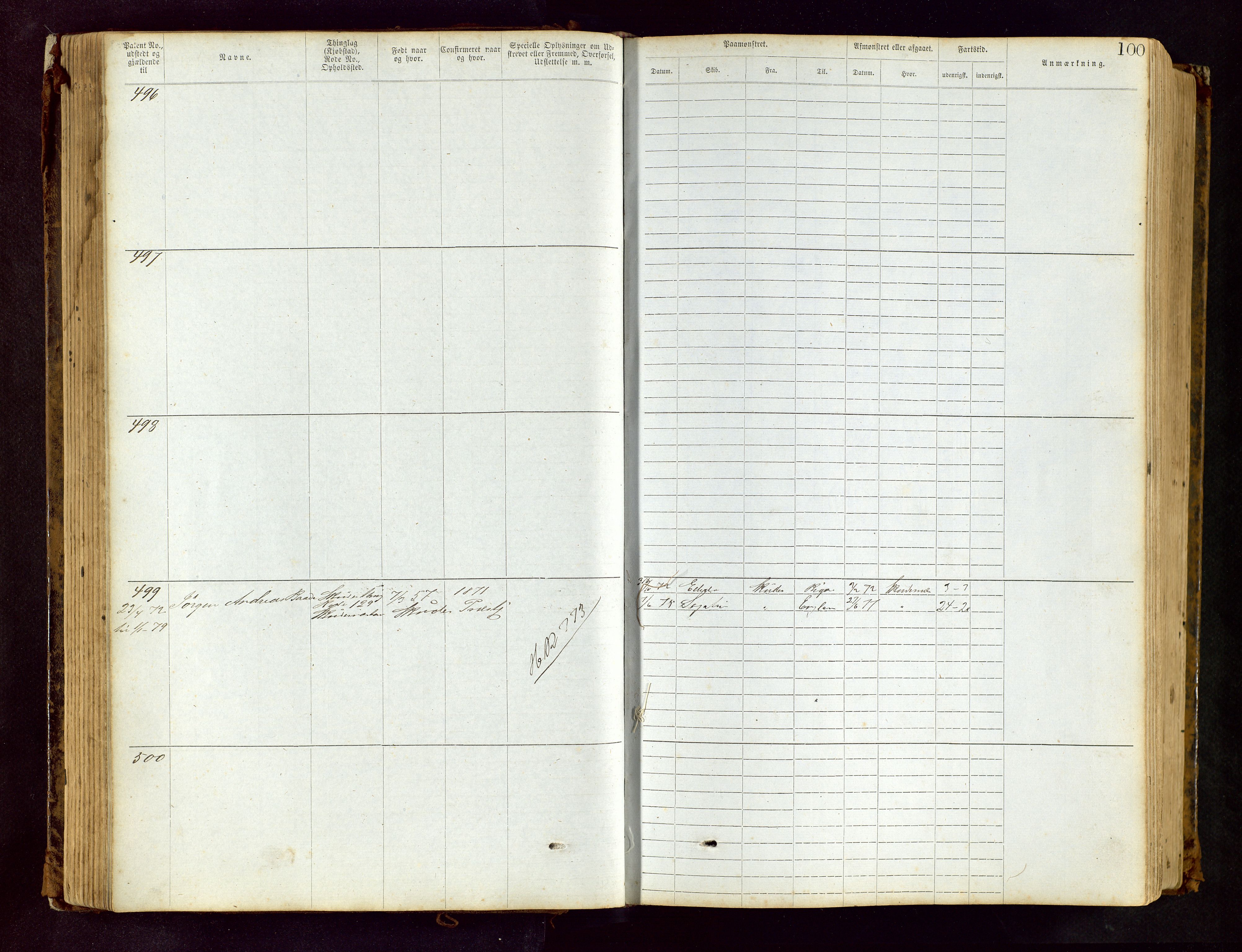 Haugesund sjømannskontor, AV/SAST-A-102007/F/Ff/L0002: Sjøfartsrulle Skudenes krets nr. 1-2719, 1868-1948, p. 100