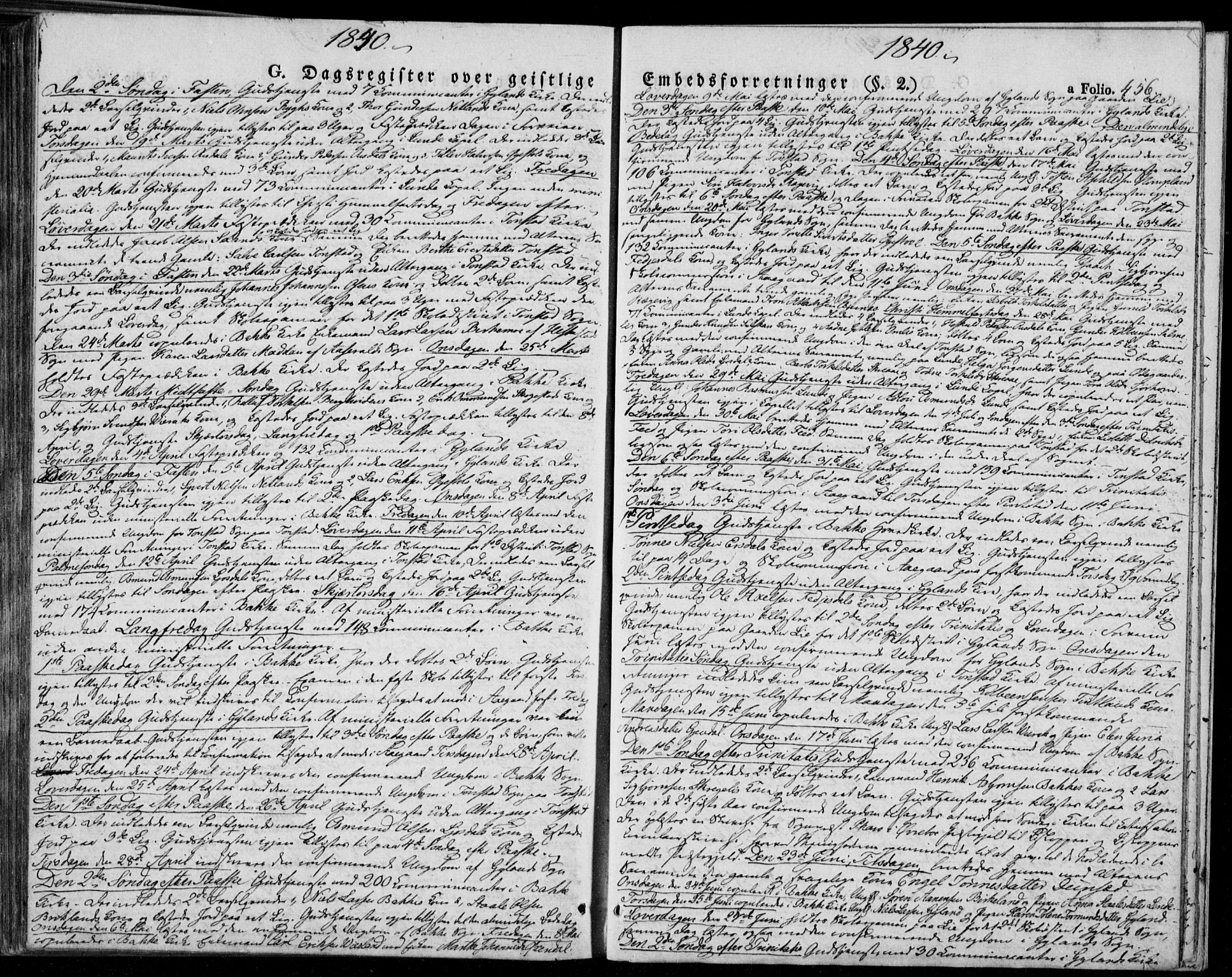 Bakke sokneprestkontor, SAK/1111-0002/F/Fa/Faa/L0004: Parish register (official) no. A 4, 1834-1846, p. 456