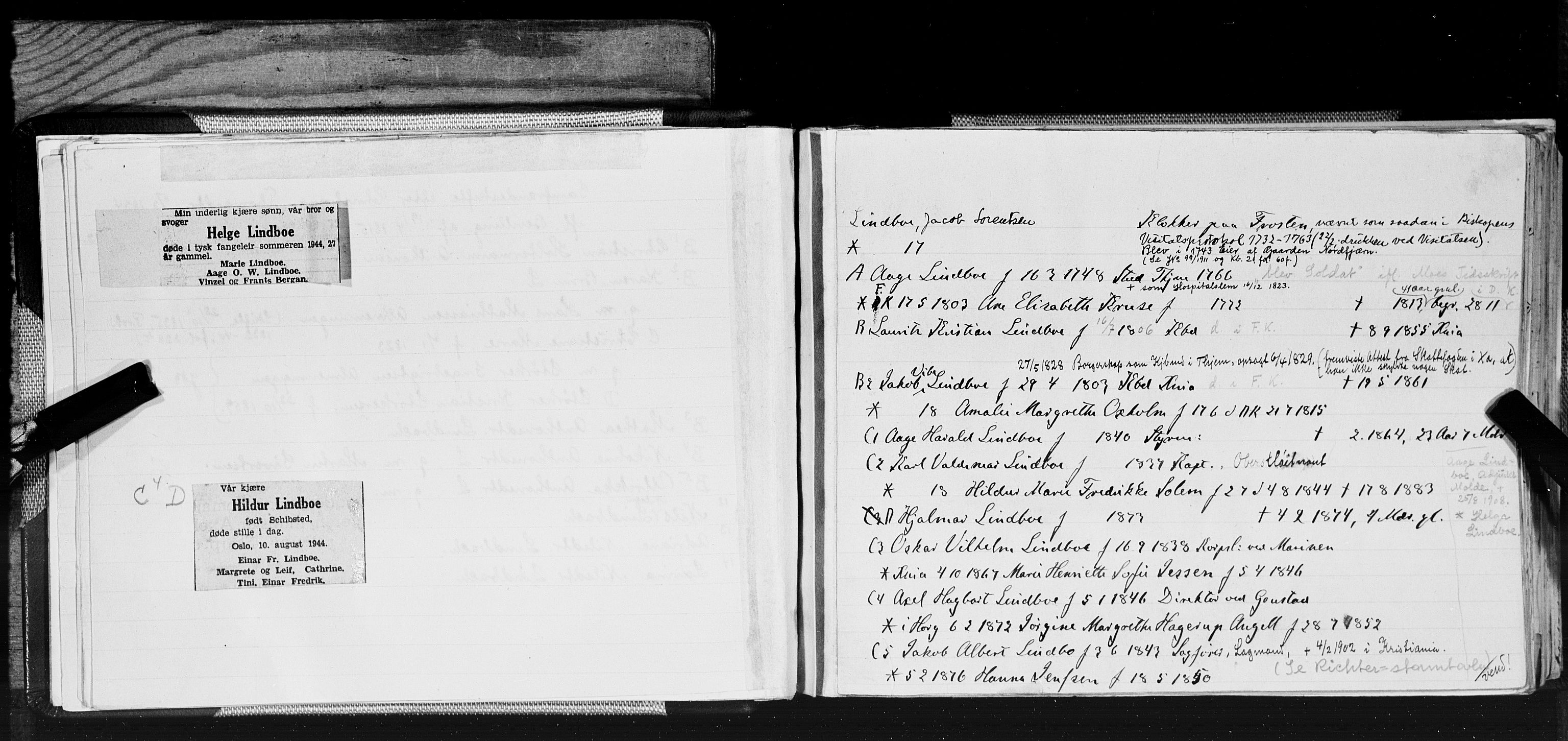 Hornemans samlinger, SAT/PA-X/A/L0017b: L - Ø, 1600-1886