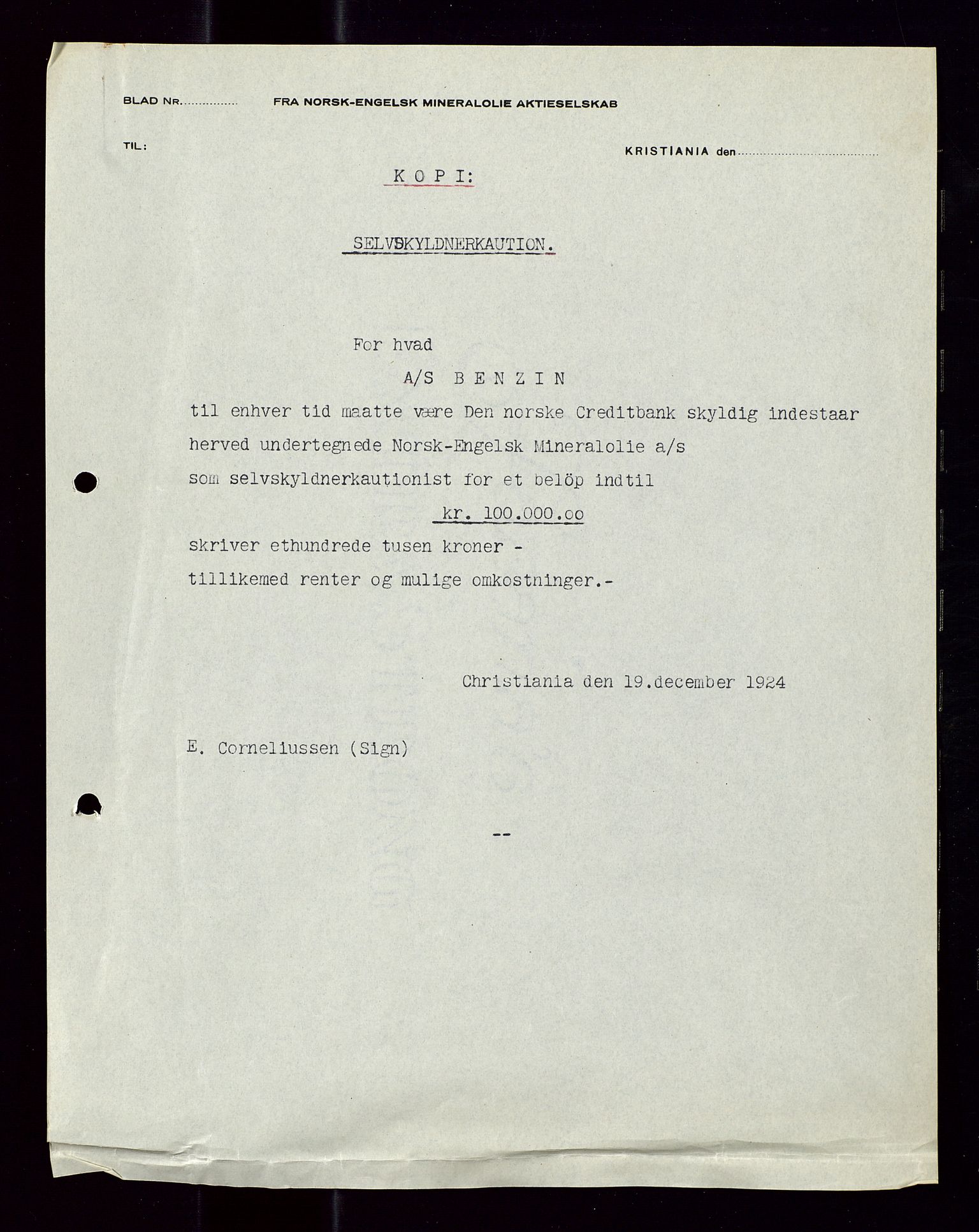 Pa 1521 - A/S Norske Shell, SAST/A-101915/E/Ea/Eaa/L0012: Sjefskorrespondanse, 1924, p. 16