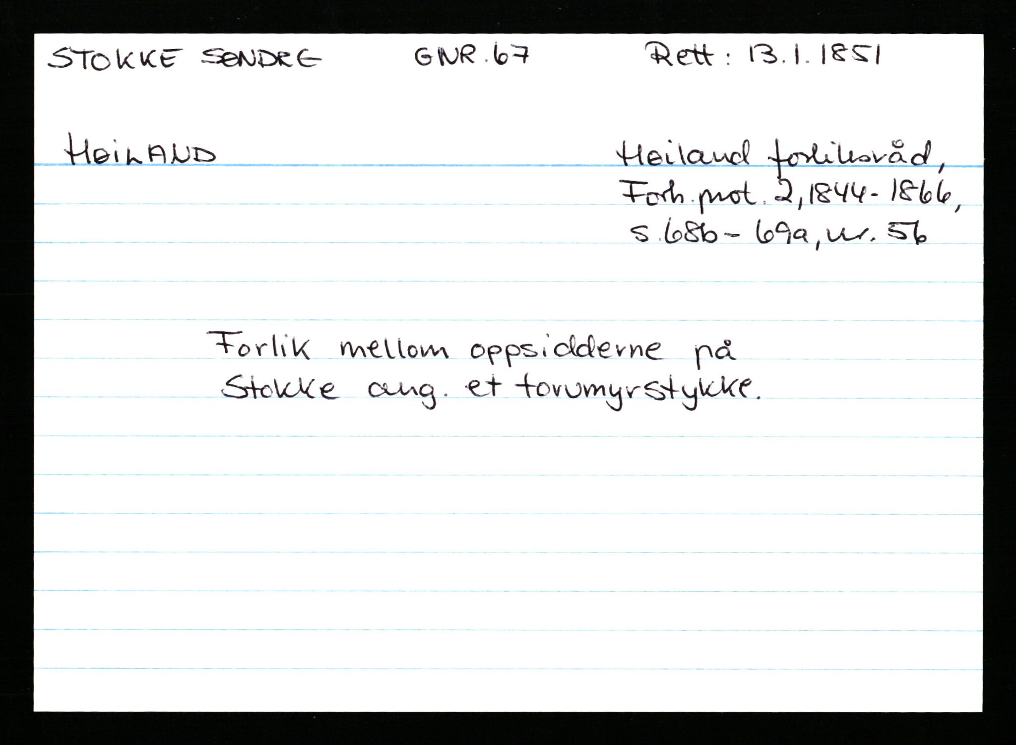 Statsarkivet i Stavanger, AV/SAST-A-101971/03/Y/Ym/L0056: Åstedskort sortert etter gårdsnavn: Stokkeland - Sund, 1600-1950, p. 80