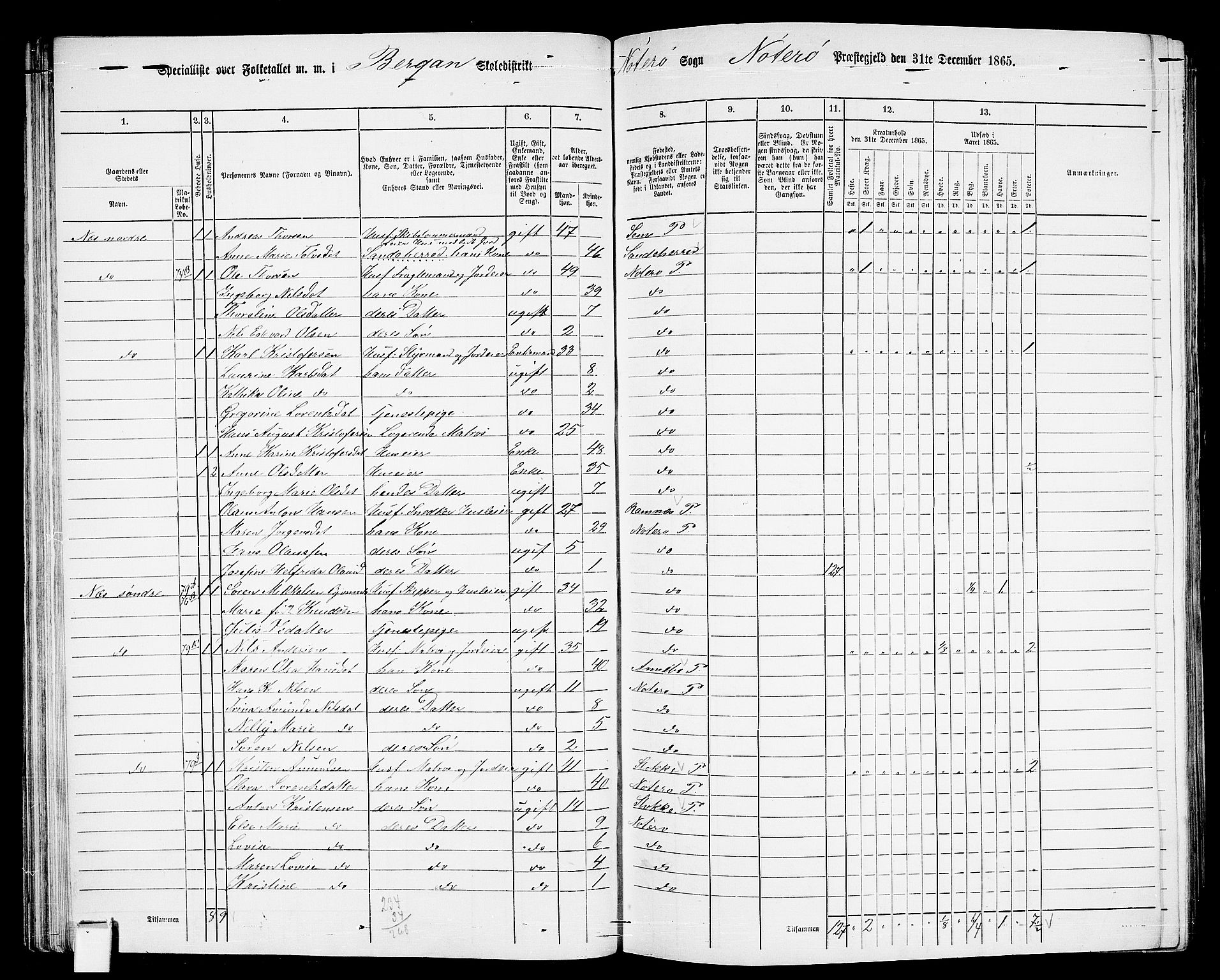 RA, 1865 census for Nøtterøy, 1865, p. 64