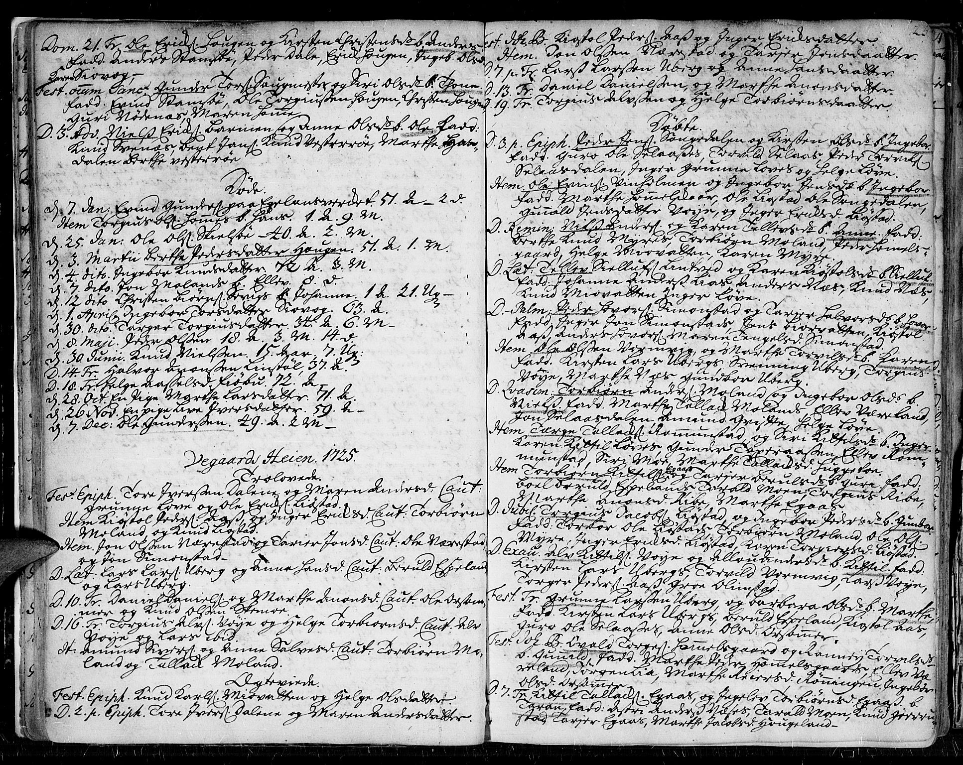 Gjerstad sokneprestkontor, SAK/1111-0014/F/Fa/Faa/L0002: Parish register (official) no. A 2, 1717-1779, p. 23