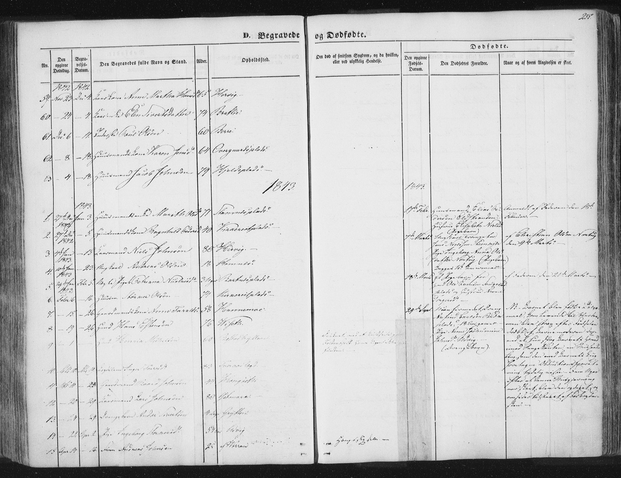 Ministerialprotokoller, klokkerbøker og fødselsregistre - Nord-Trøndelag, AV/SAT-A-1458/741/L0392: Parish register (official) no. 741A06, 1836-1848, p. 255