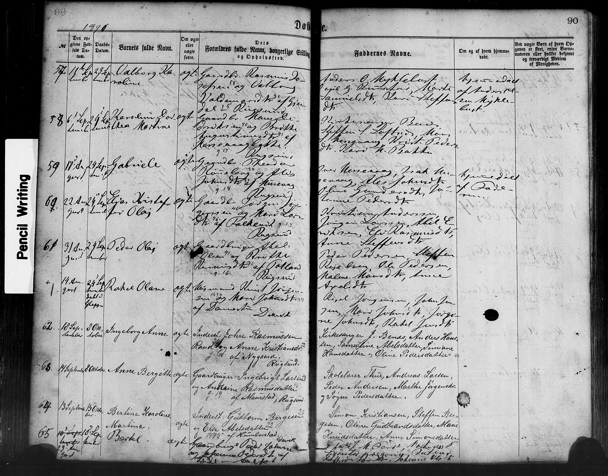 Davik sokneprestembete, AV/SAB-A-79701/H/Haa/Haaa/L0006: Parish register (official) no. A 6, 1867-1881, p. 90