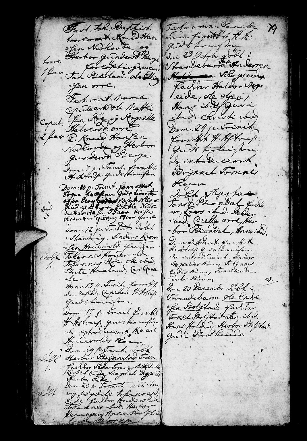 Os sokneprestembete, AV/SAB-A-99929: Parish register (official) no. A 3, 1669-1760, p. 79