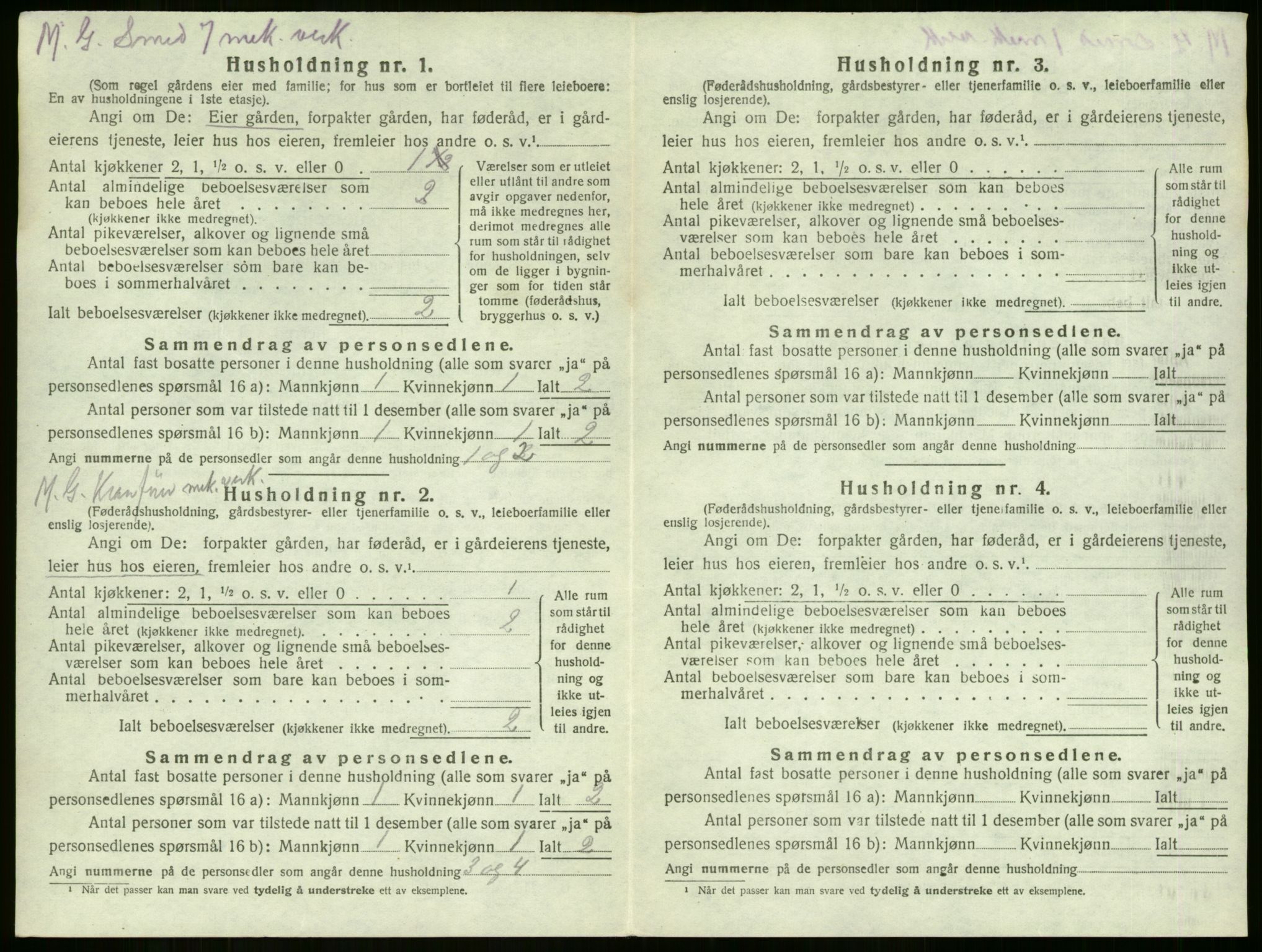 SAKO, 1920 census for Sem, 1920, p. 2075