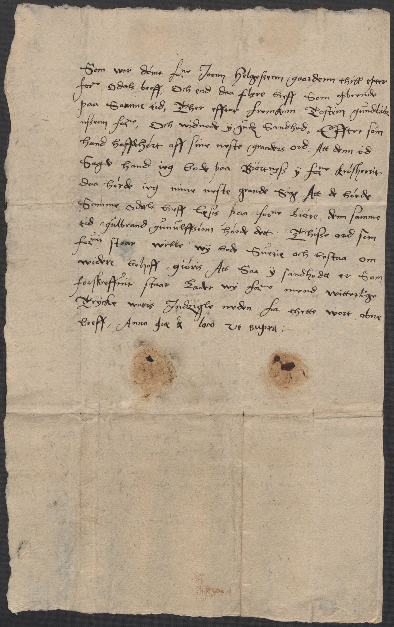 Riksarkivets diplomsamling, RA/EA-5965/F02/L0090: Dokumenter, 1589, p. 55