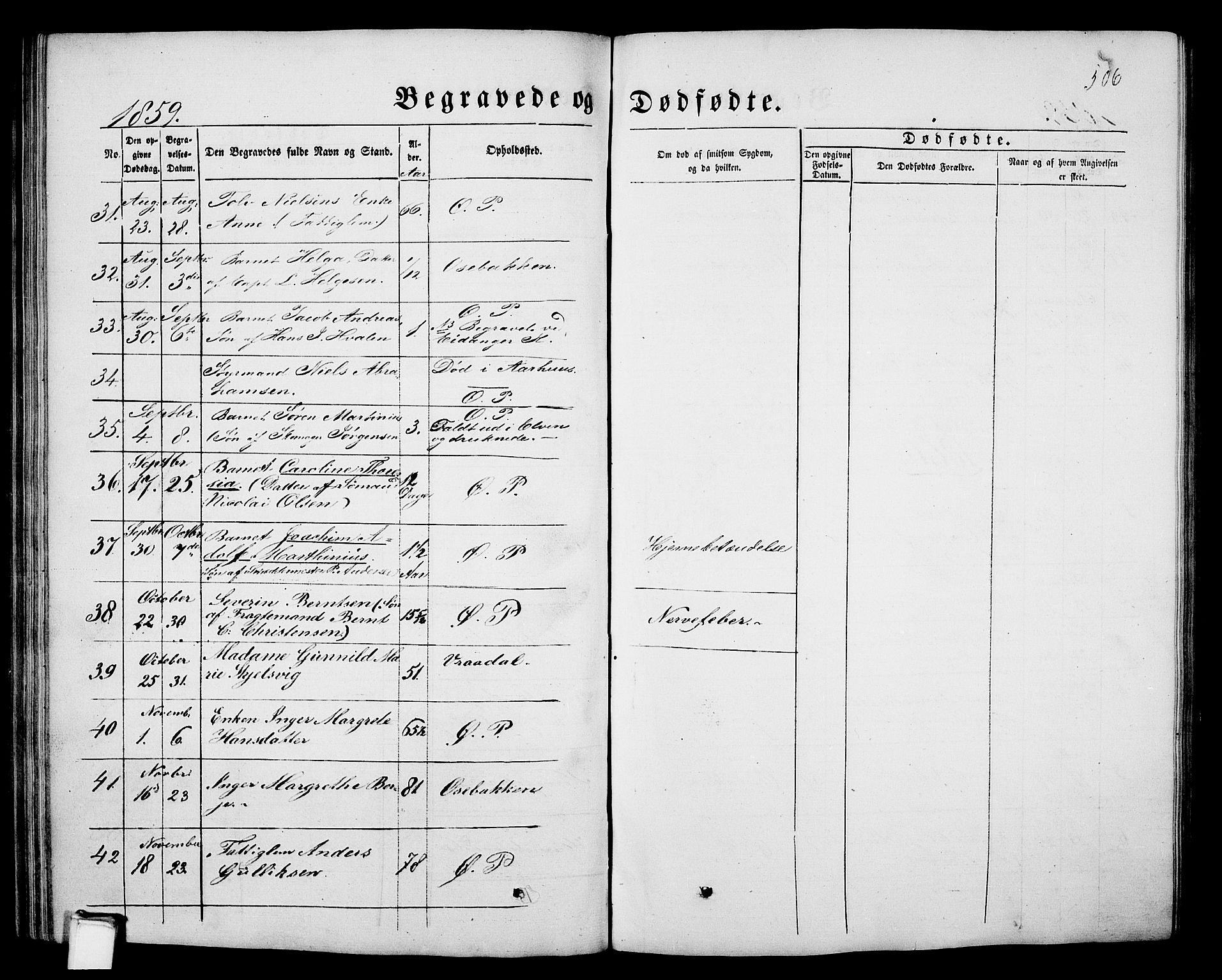Porsgrunn kirkebøker , SAKO/A-104/G/Gb/L0004: Parish register (copy) no. II 4, 1853-1882, p. 506