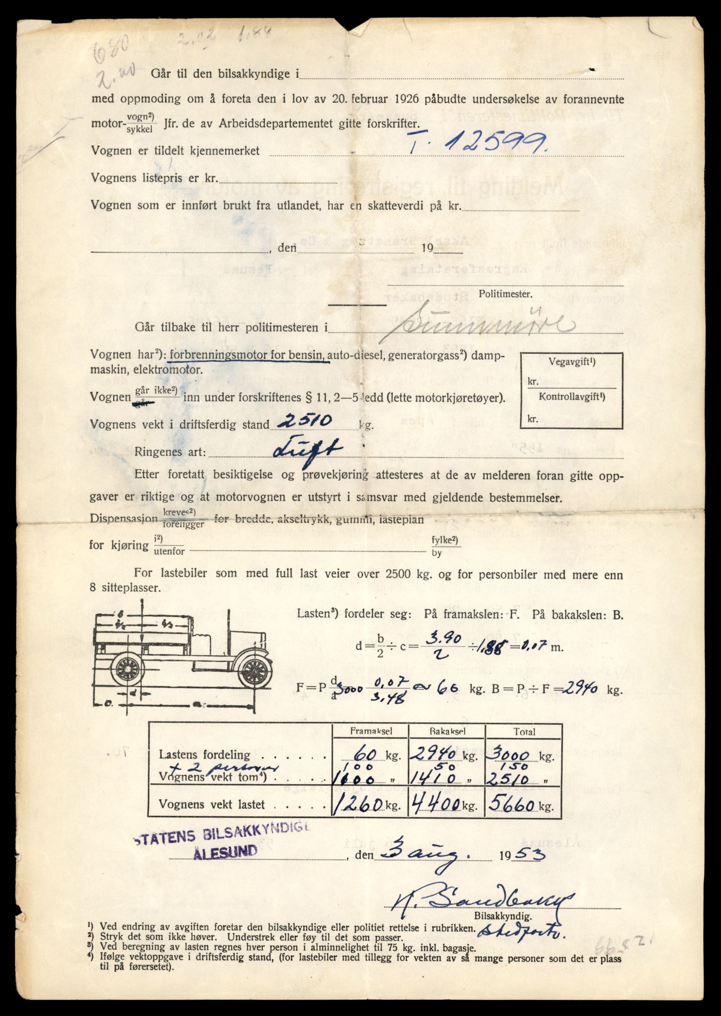 Møre og Romsdal vegkontor - Ålesund trafikkstasjon, AV/SAT-A-4099/F/Fe/L0034: Registreringskort for kjøretøy T 12500 - T 12652, 1927-1998, p. 1935