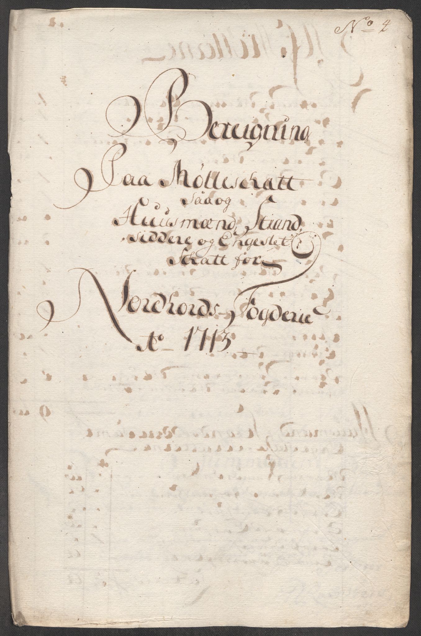 Rentekammeret inntil 1814, Reviderte regnskaper, Fogderegnskap, RA/EA-4092/R51/L3195: Fogderegnskap Nordhordland og Voss, 1713, p. 166