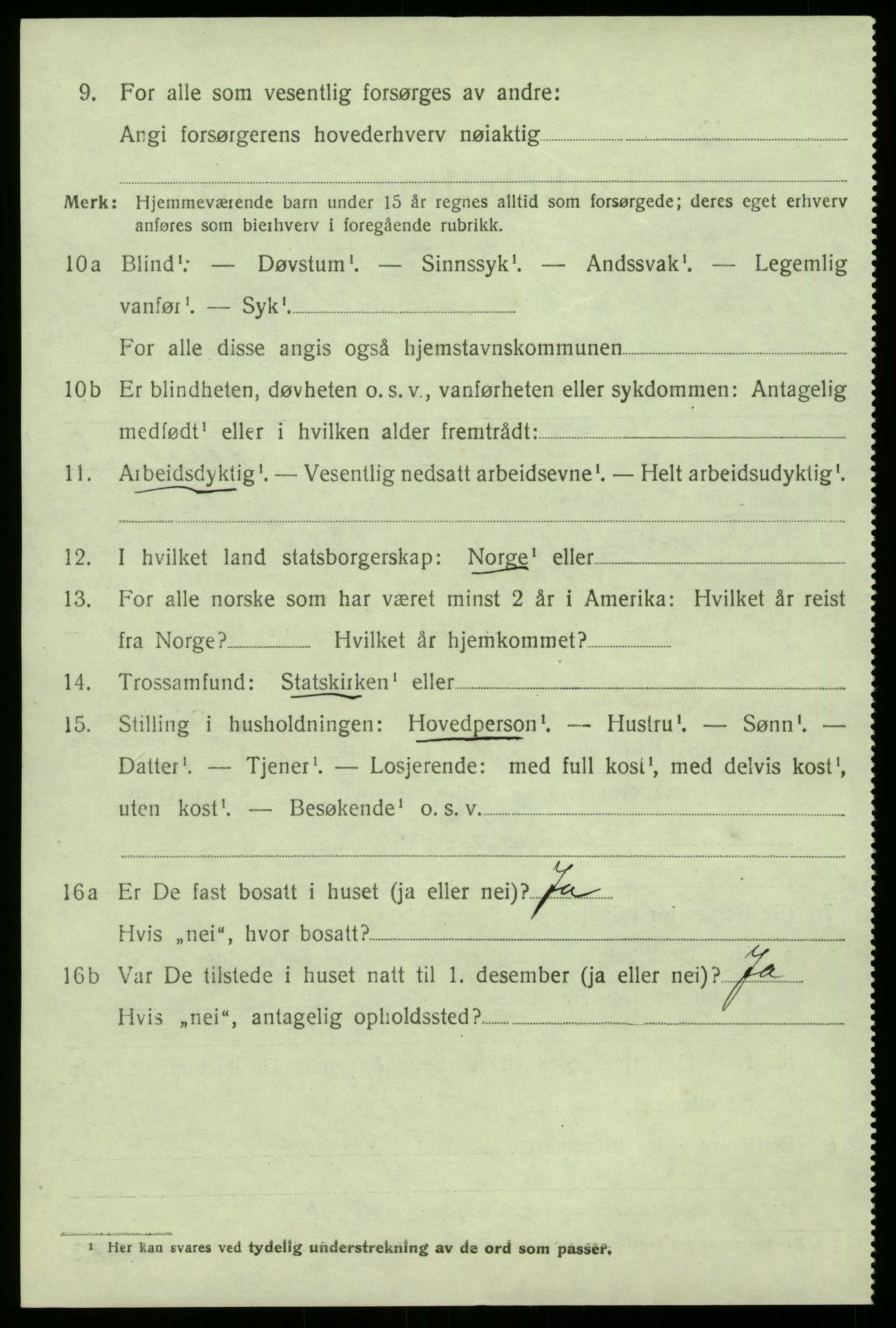 SAB, 1920 census for Masfjorden, 1920, p. 2630