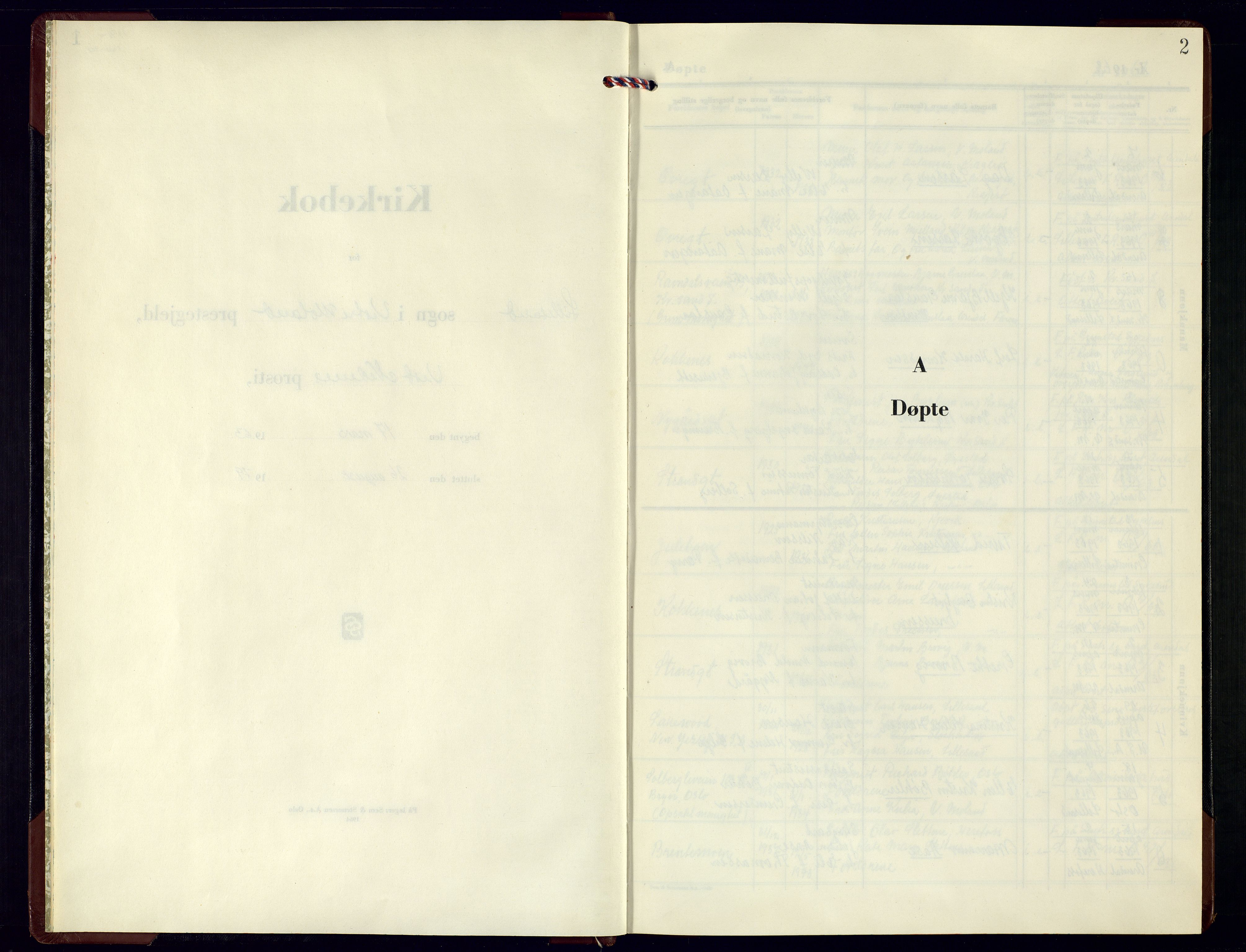 Vestre Moland sokneprestkontor, AV/SAK-1111-0046/F/Fb/Fba/L0004: Parish register (copy) no. B-4, 1963-1979, p. 2