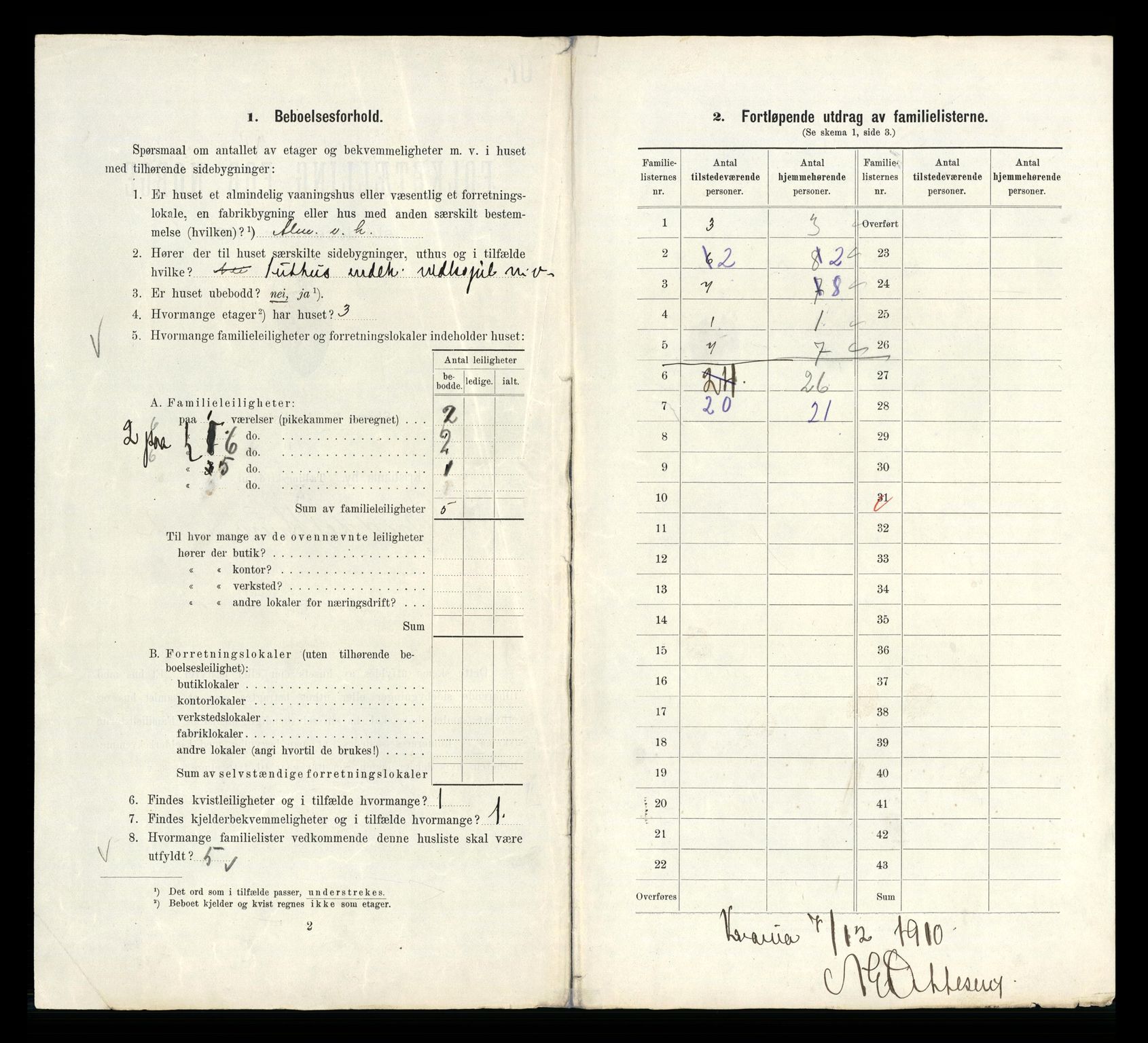 RA, 1910 census for Kristiania, 1910, p. 63852