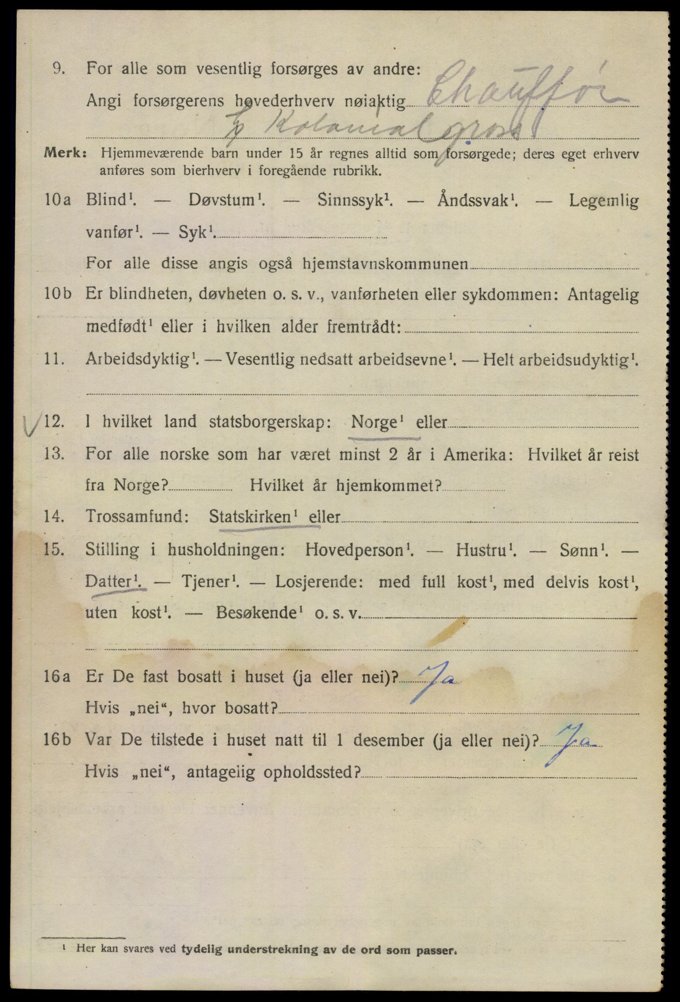 SAO, 1920 census for Kristiania, 1920, p. 346462