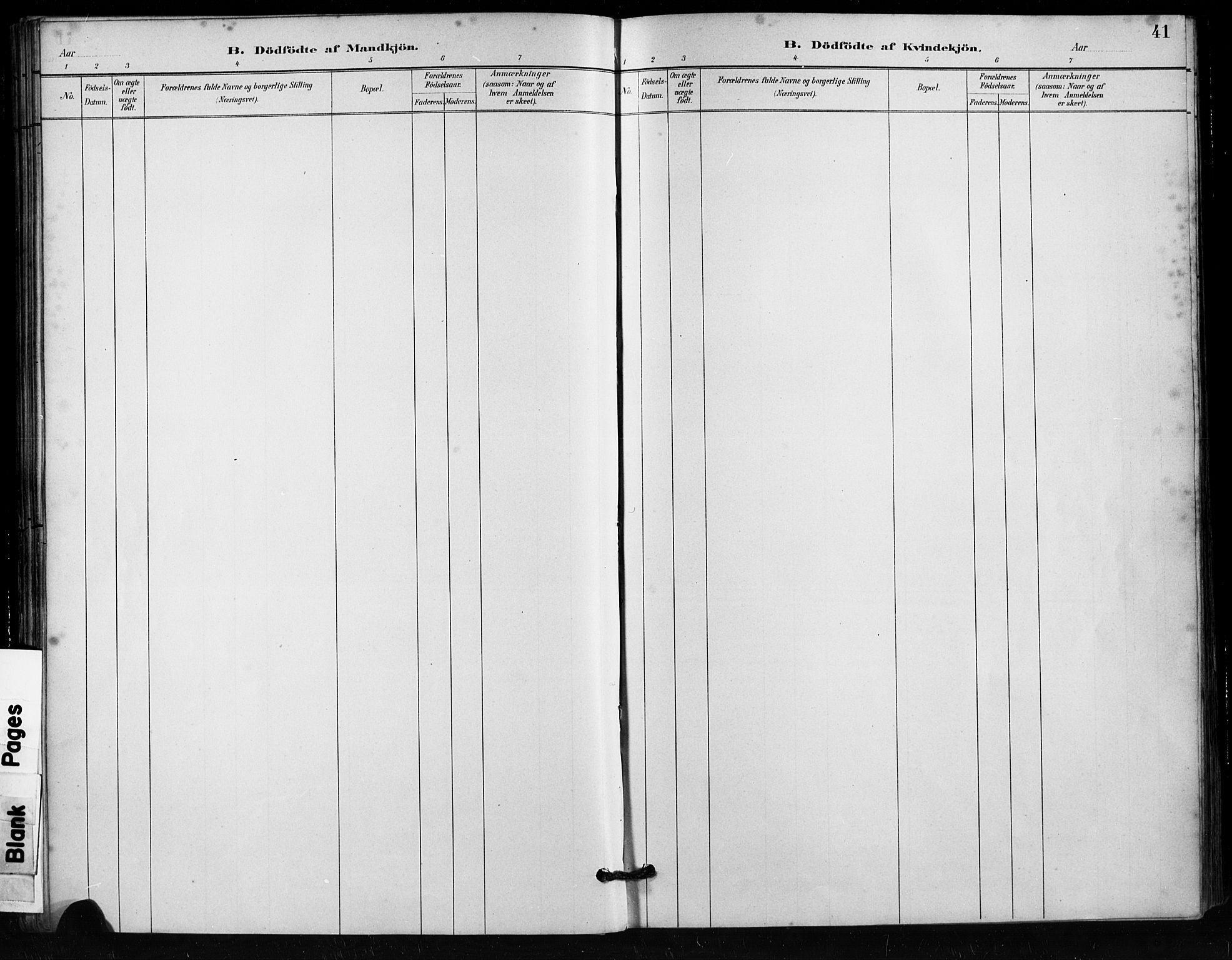 Håland sokneprestkontor, AV/SAST-A-101802/001/30BA/L0011: Parish register (official) no. A 10, 1883-1900, p. 41