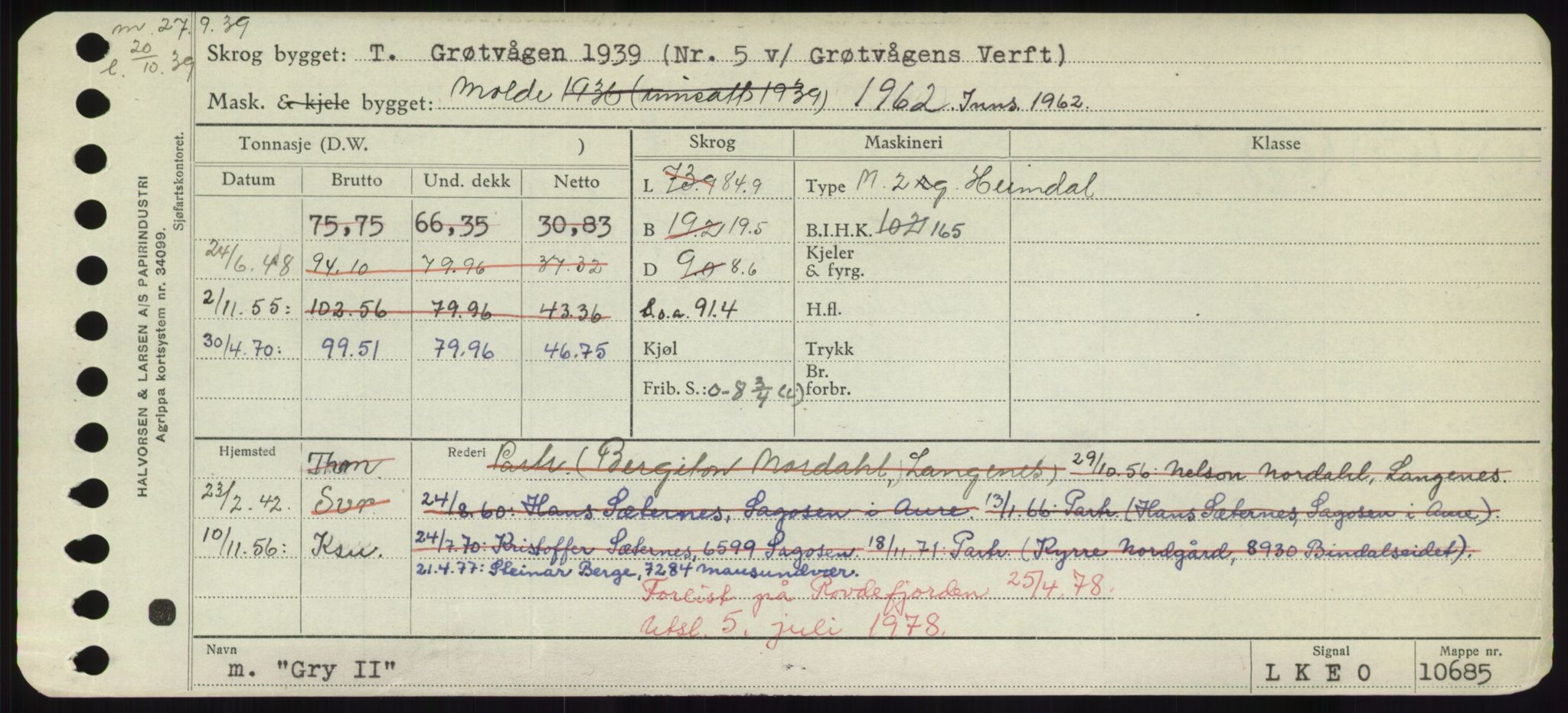 Sjøfartsdirektoratet med forløpere, Skipsmålingen, AV/RA-S-1627/H/Hd/L0013: Fartøy, Gne-Gås, p. 287