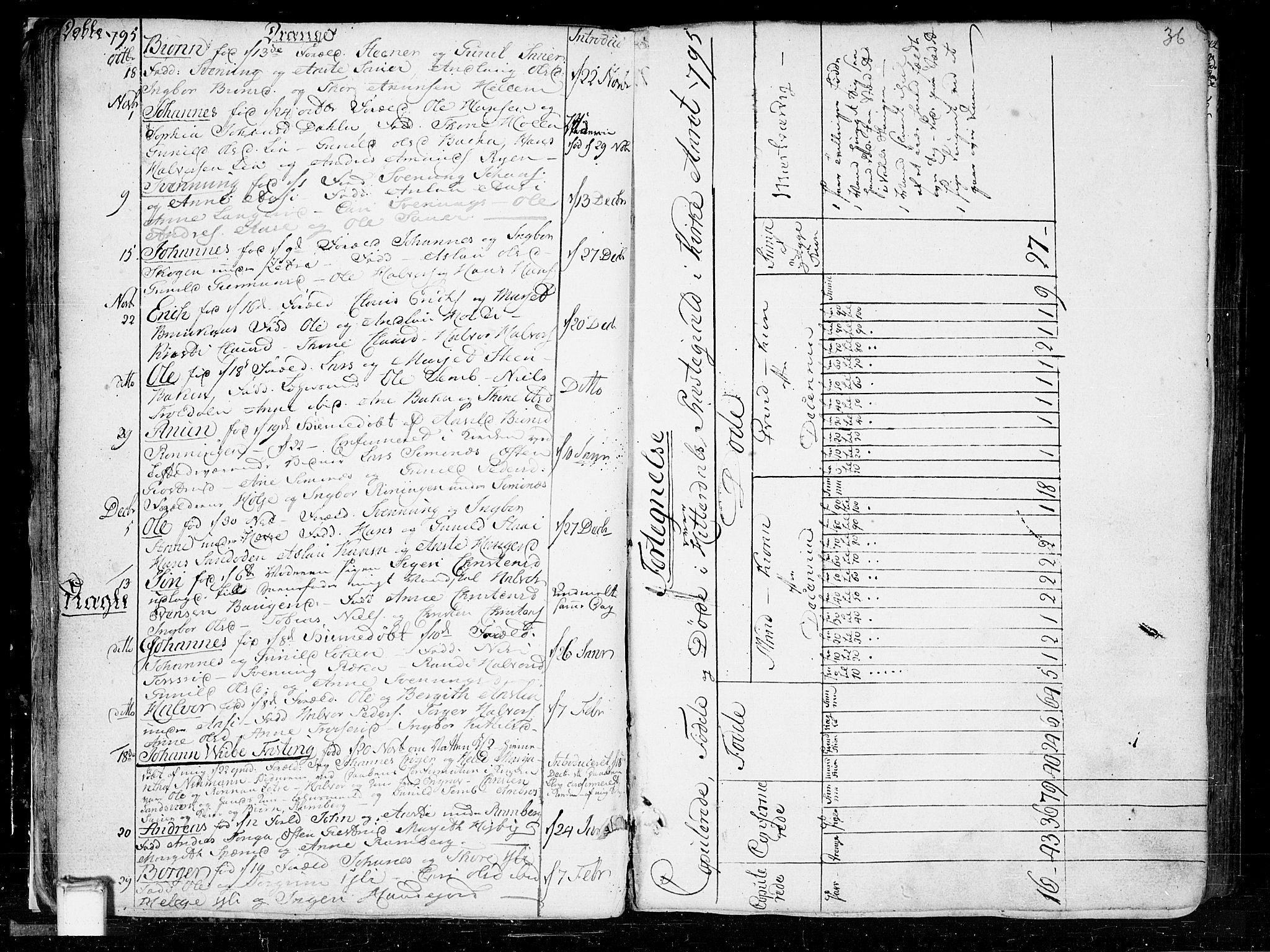 Heddal kirkebøker, SAKO/A-268/F/Fa/L0004: Parish register (official) no. I 4, 1784-1814, p. 36